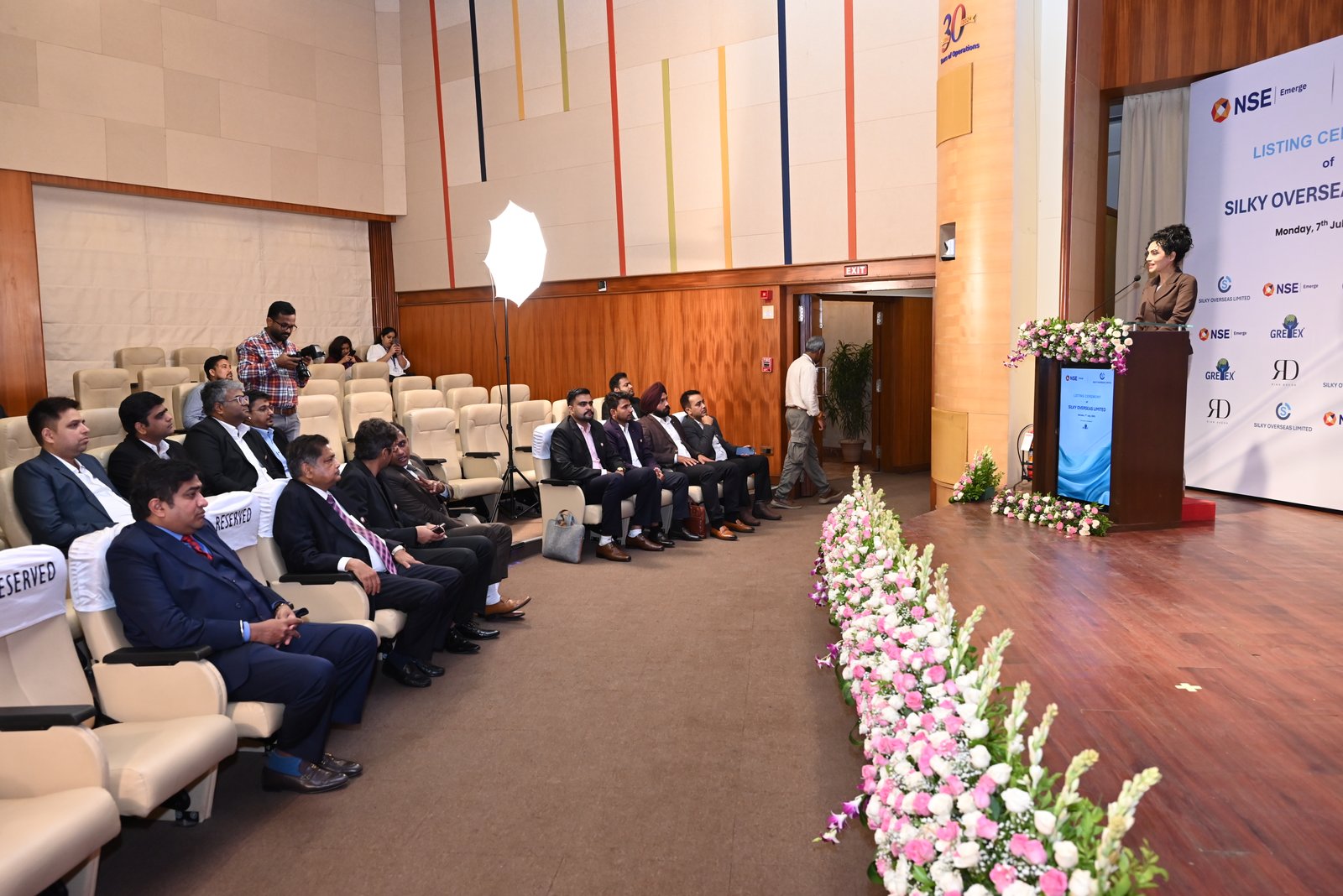 Silky Overseas Limited Listing Ceremony Photos