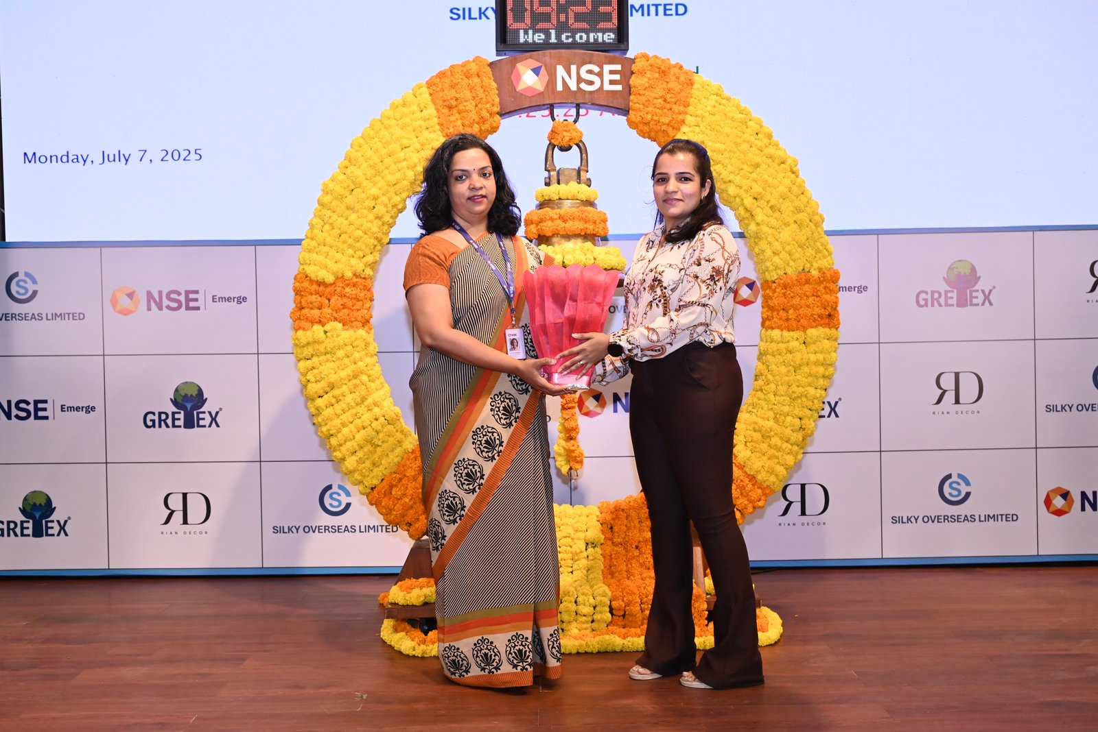 Silky Overseas Limited Listing Ceremony Photos