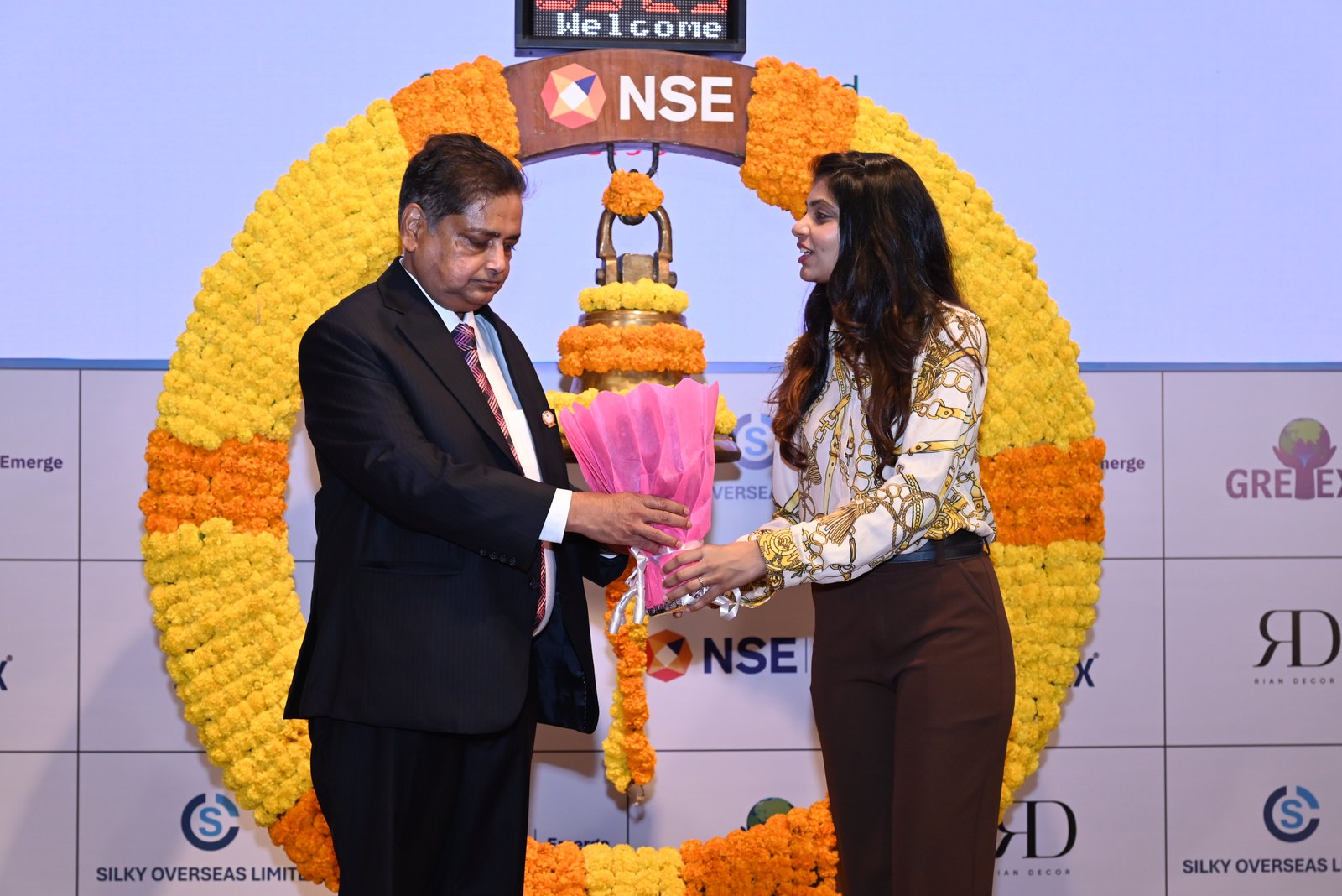 Silky Overseas Limited Listing Ceremony Photos