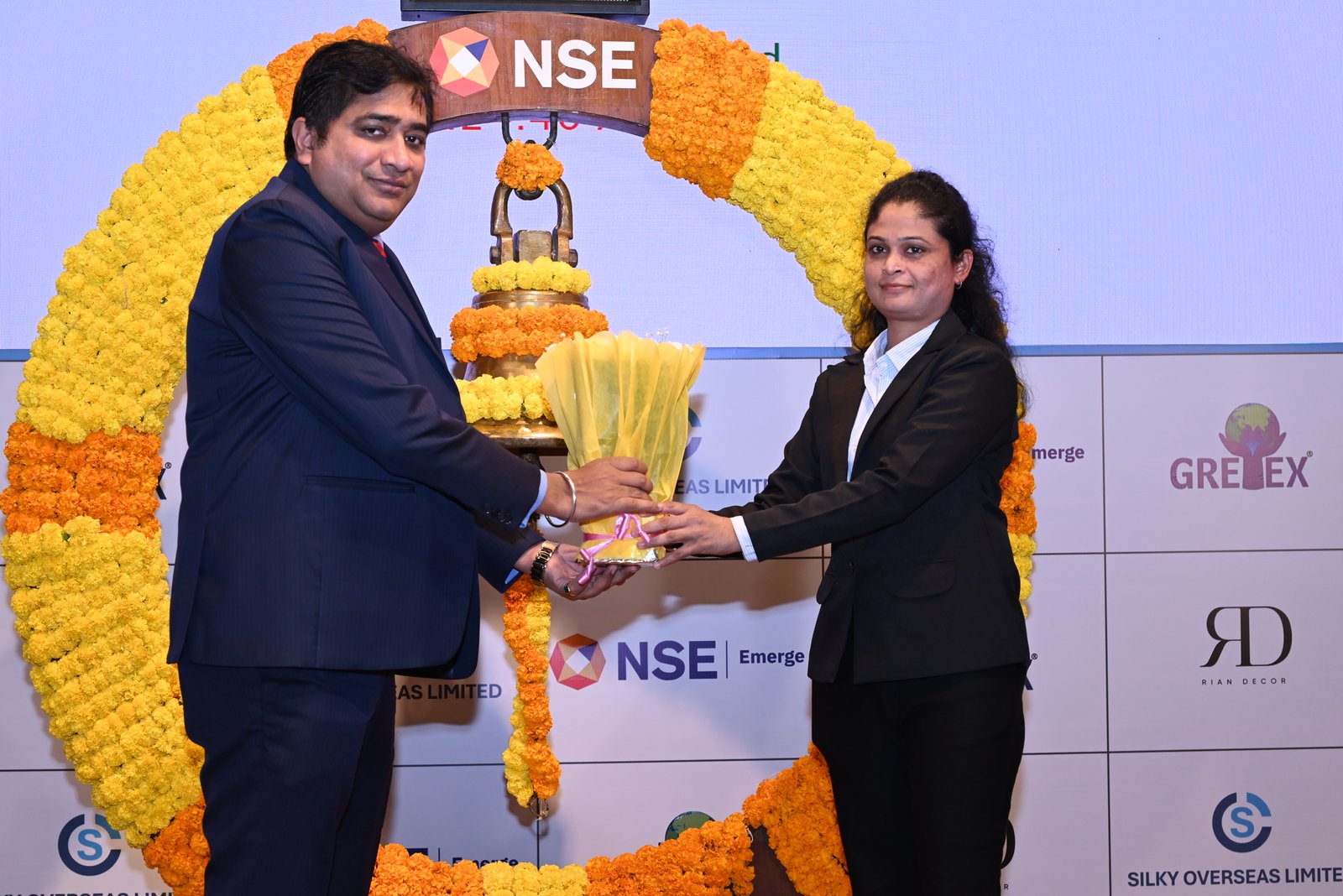 Silky Overseas Limited Listing Ceremony Photos