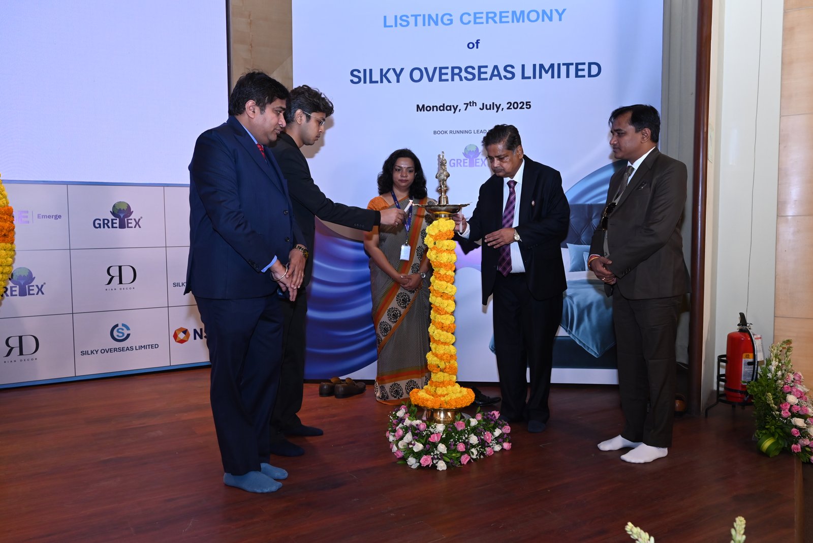 Silky Overseas Limited Listing Ceremony Photos