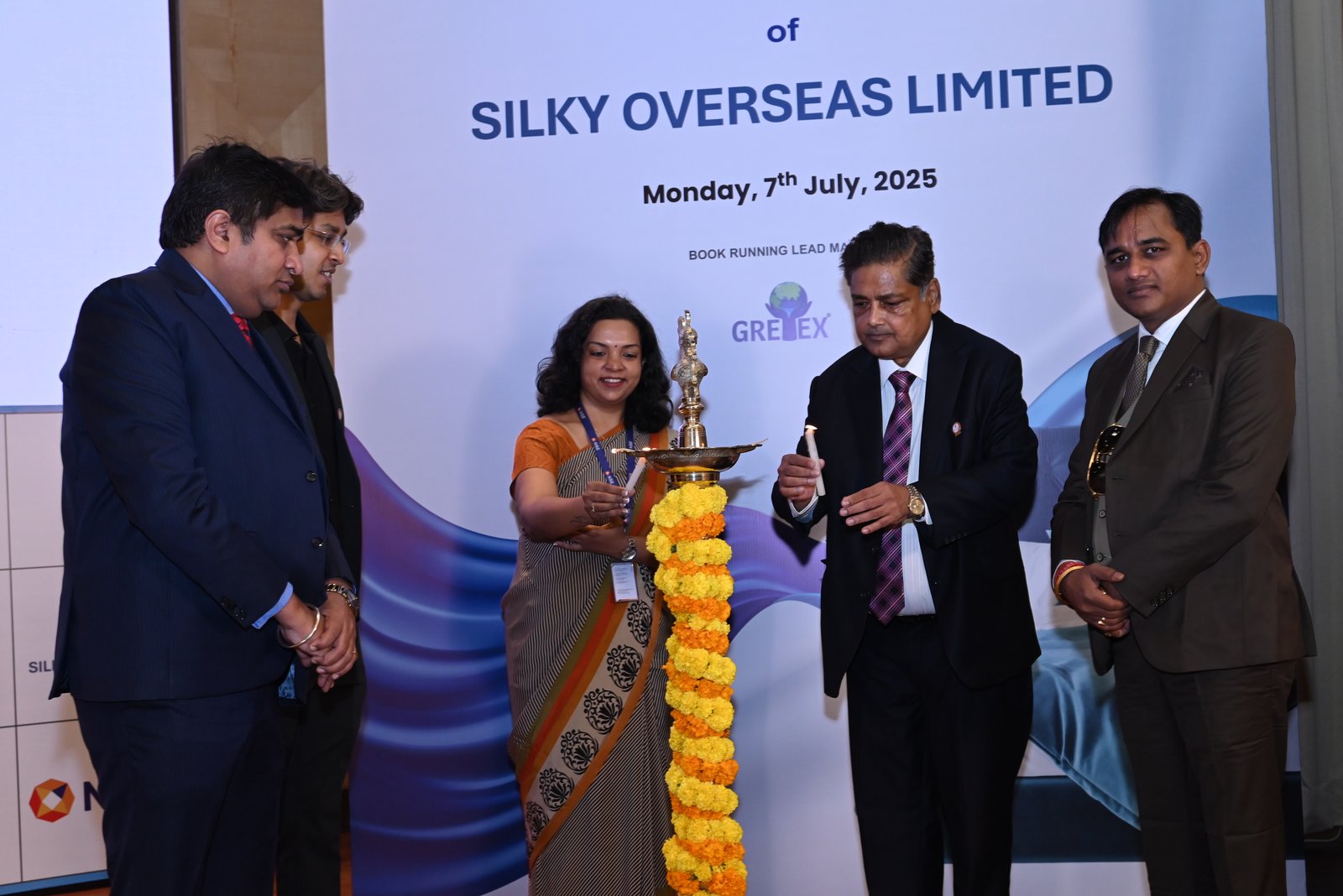 Silky Overseas Limited Listing Ceremony Photos
