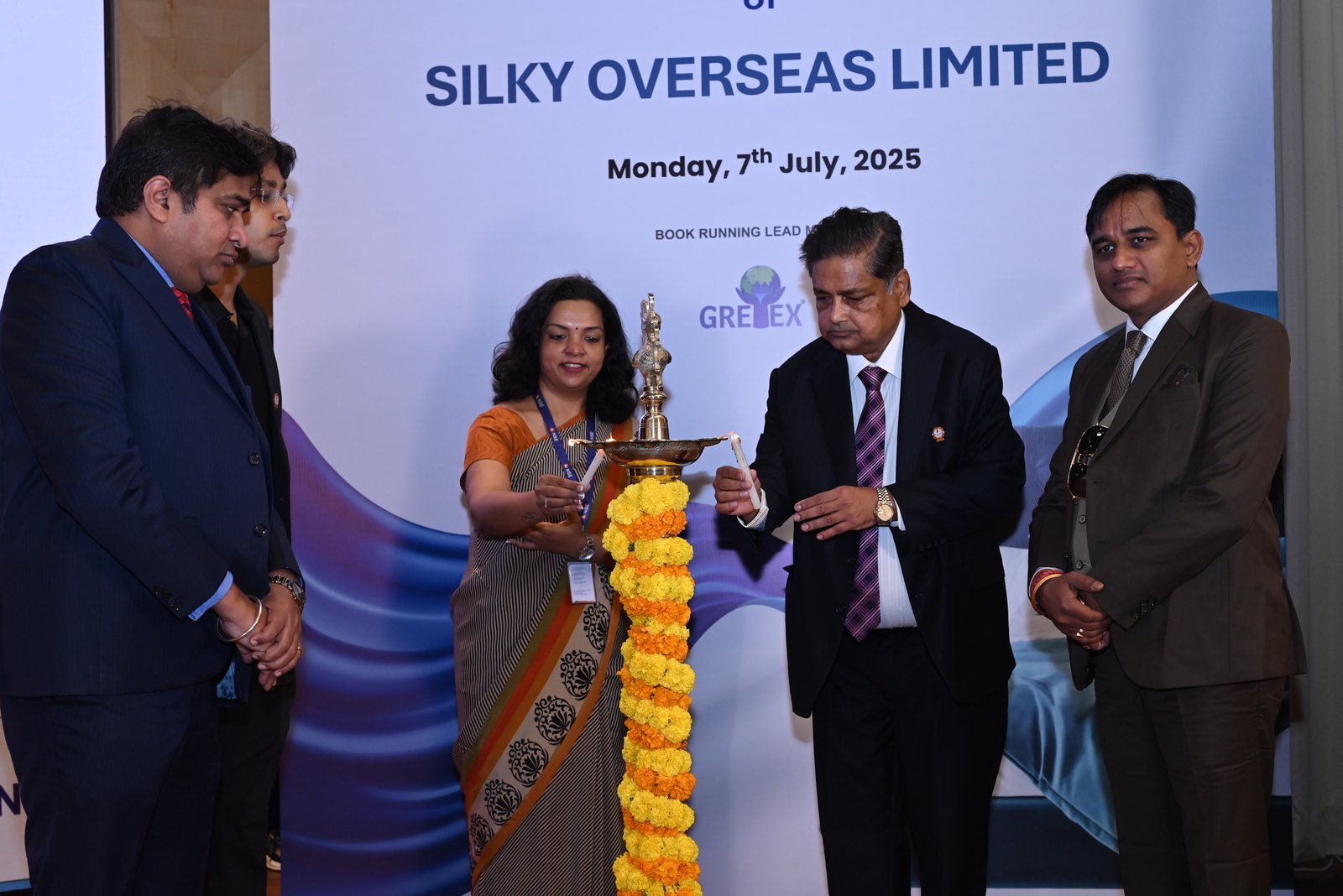 Silky Overseas Limited Listing Ceremony Photos