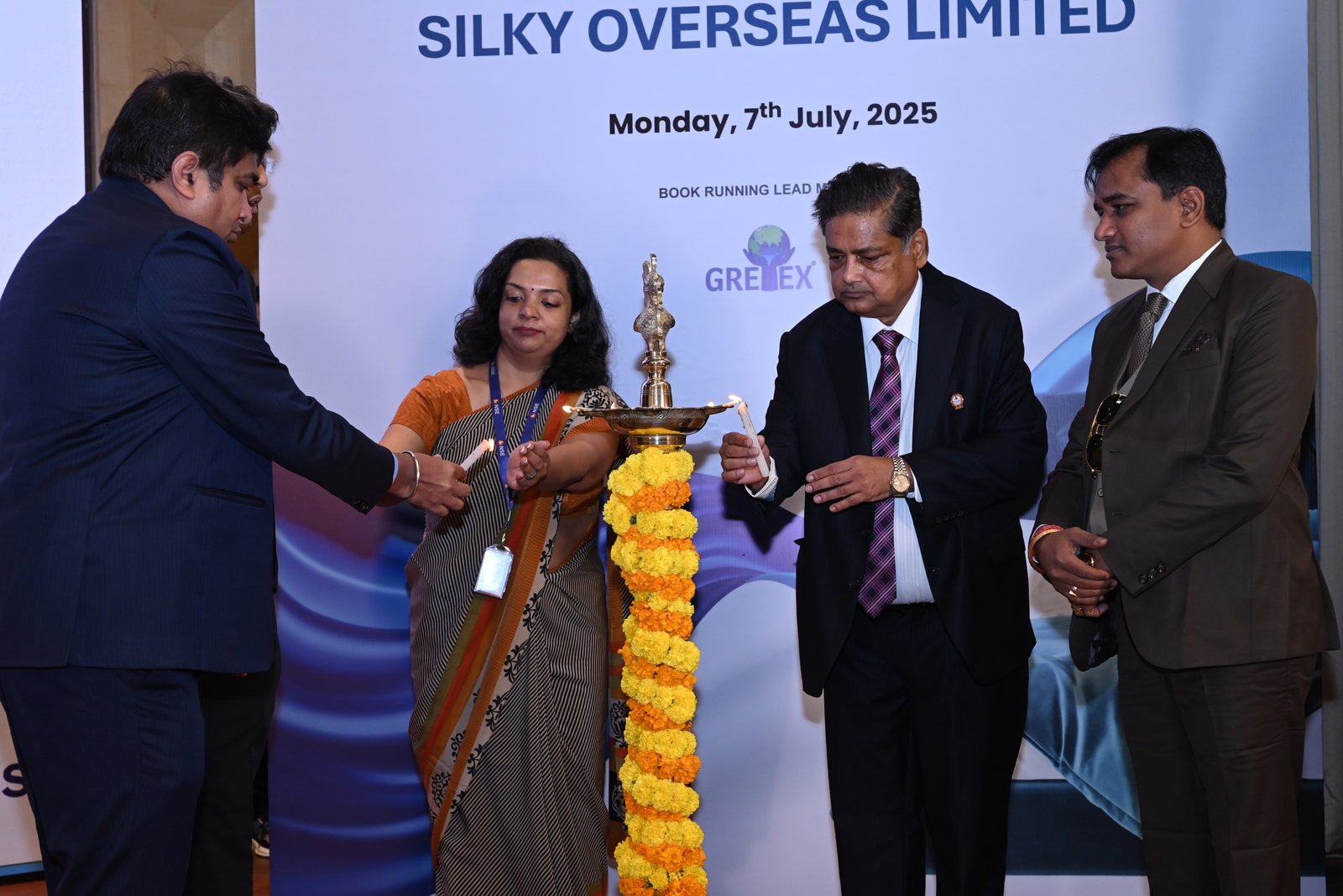 Silky Overseas Limited Listing Ceremony Photos