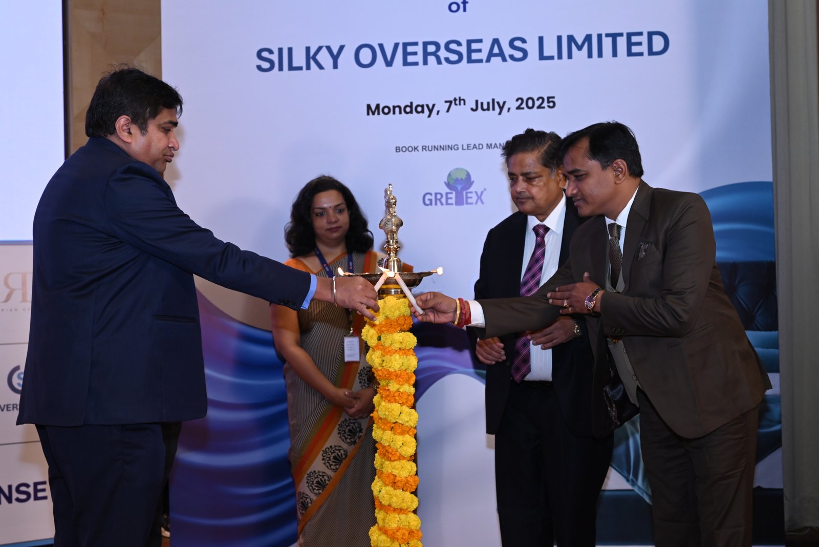 Silky Overseas Limited Listing Ceremony Photos