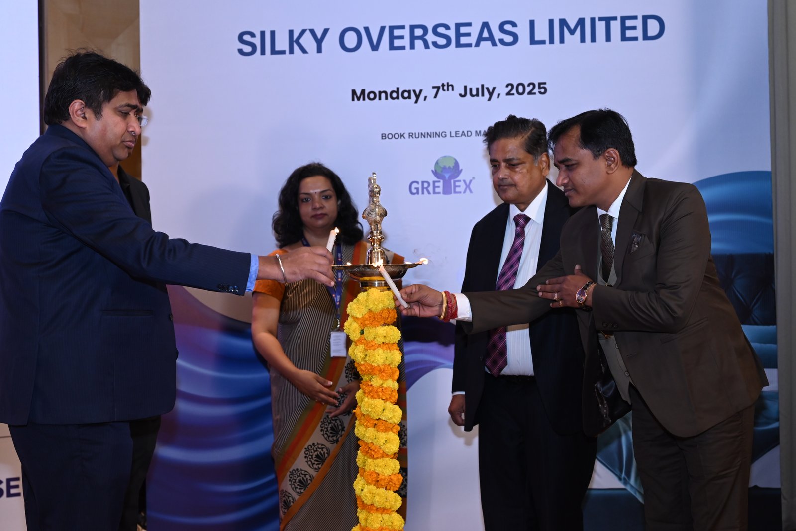 Silky Overseas Limited Listing Ceremony Photos