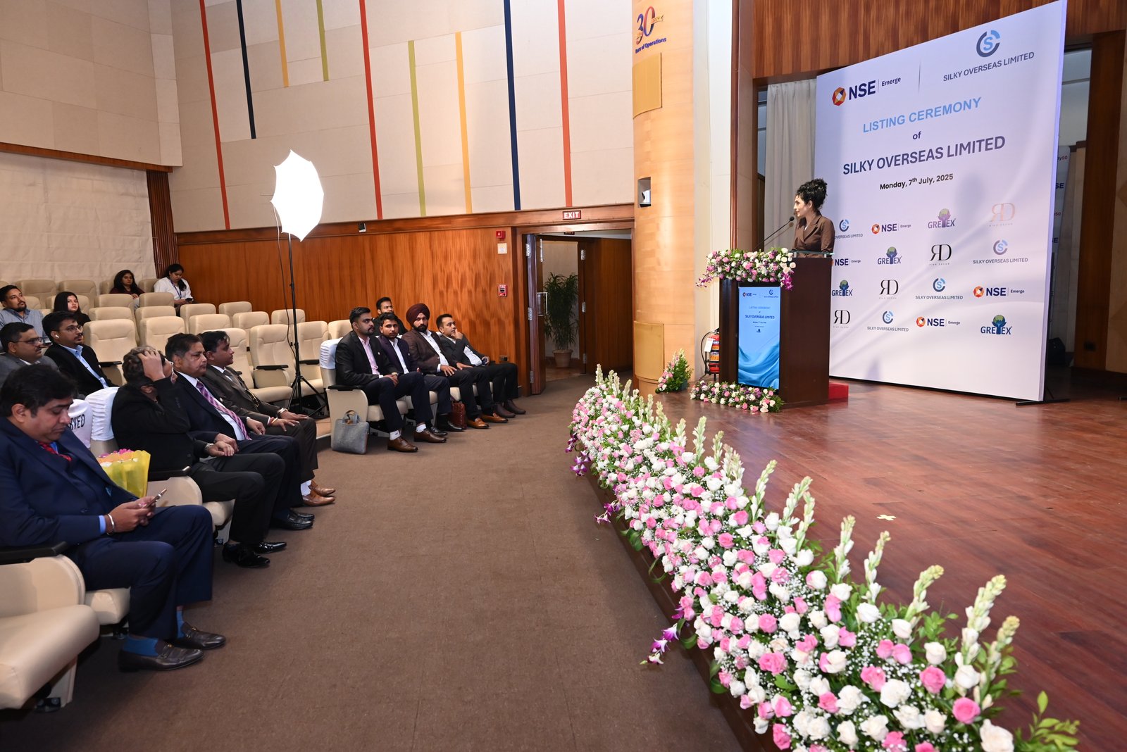 Silky Overseas Limited Listing Ceremony Photos