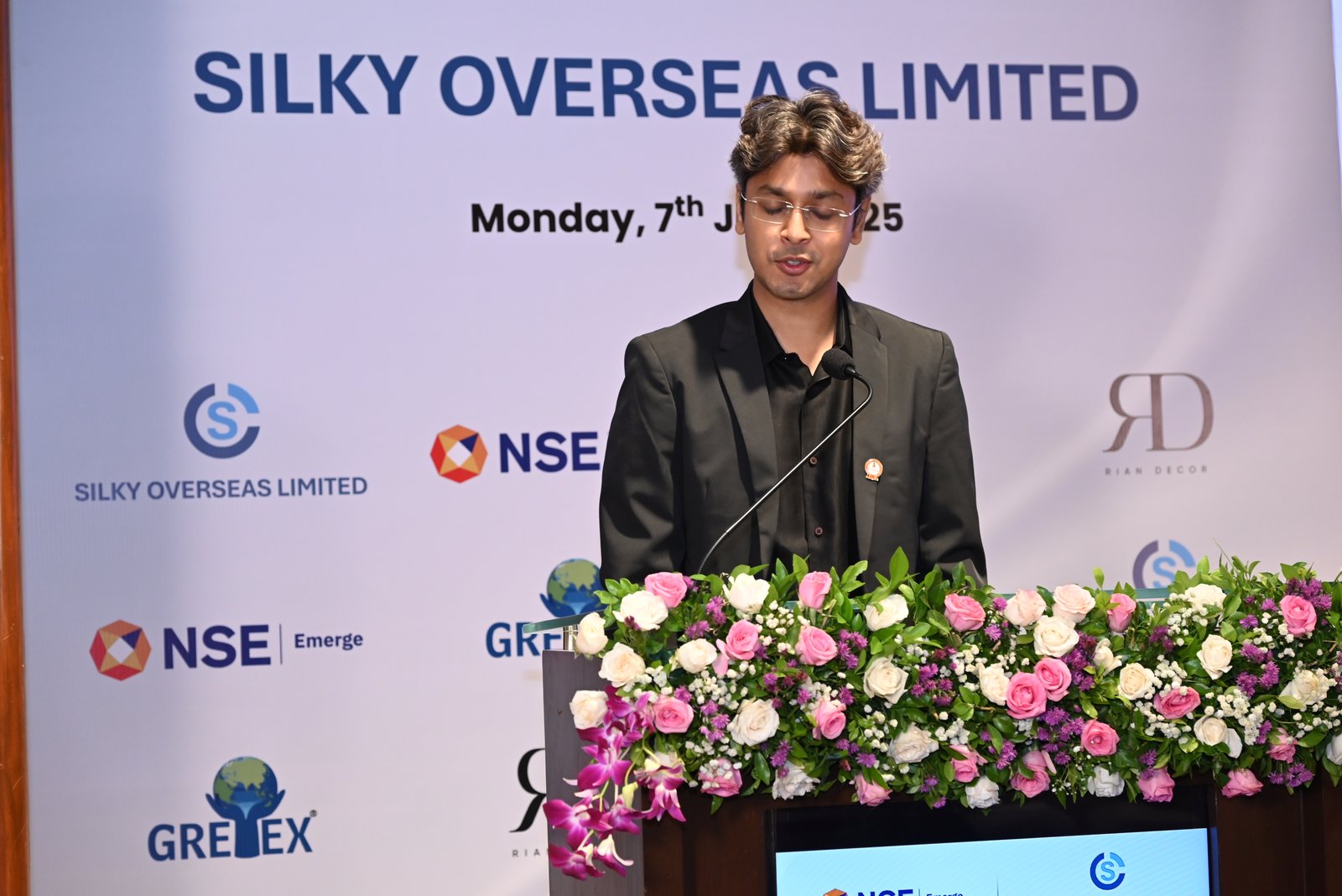 Silky Overseas Limited Listing Ceremony Photos