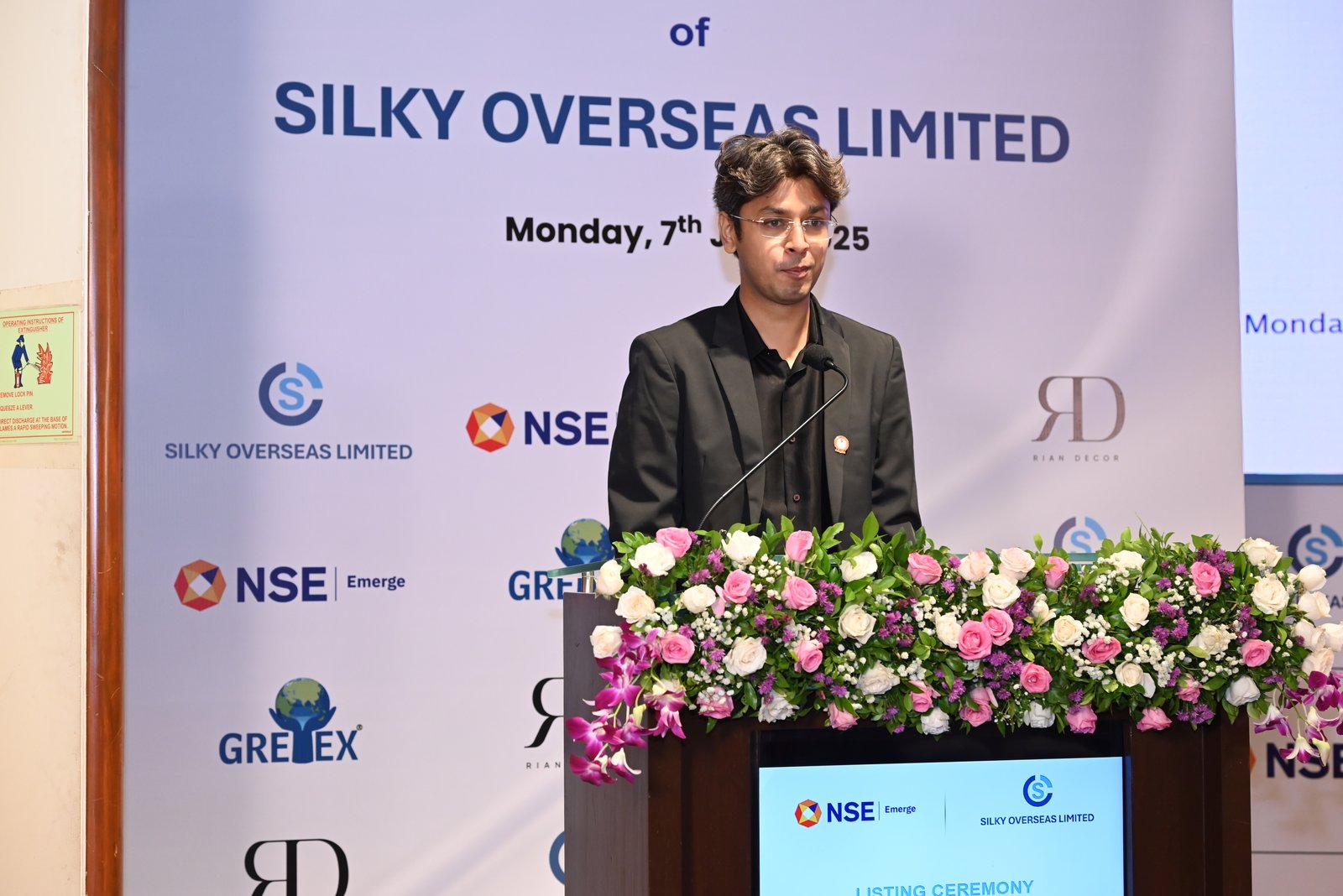 Silky Overseas Limited Listing Ceremony Photos