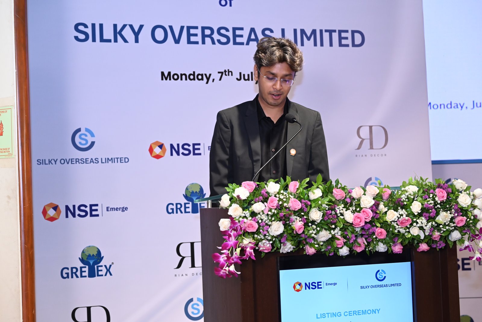 Silky Overseas Limited Listing Ceremony Photos