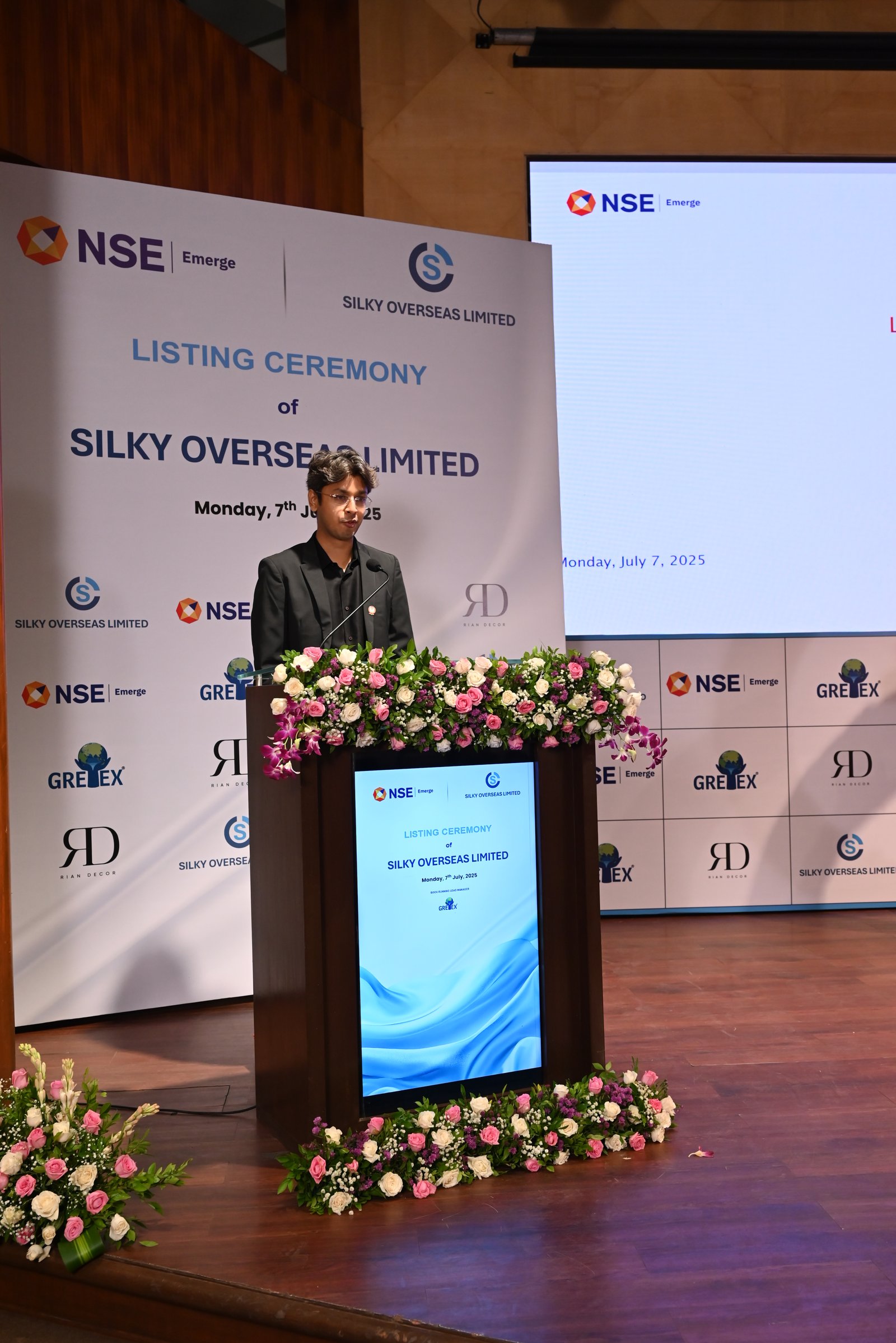 Silky Overseas Limited Listing Ceremony Photos