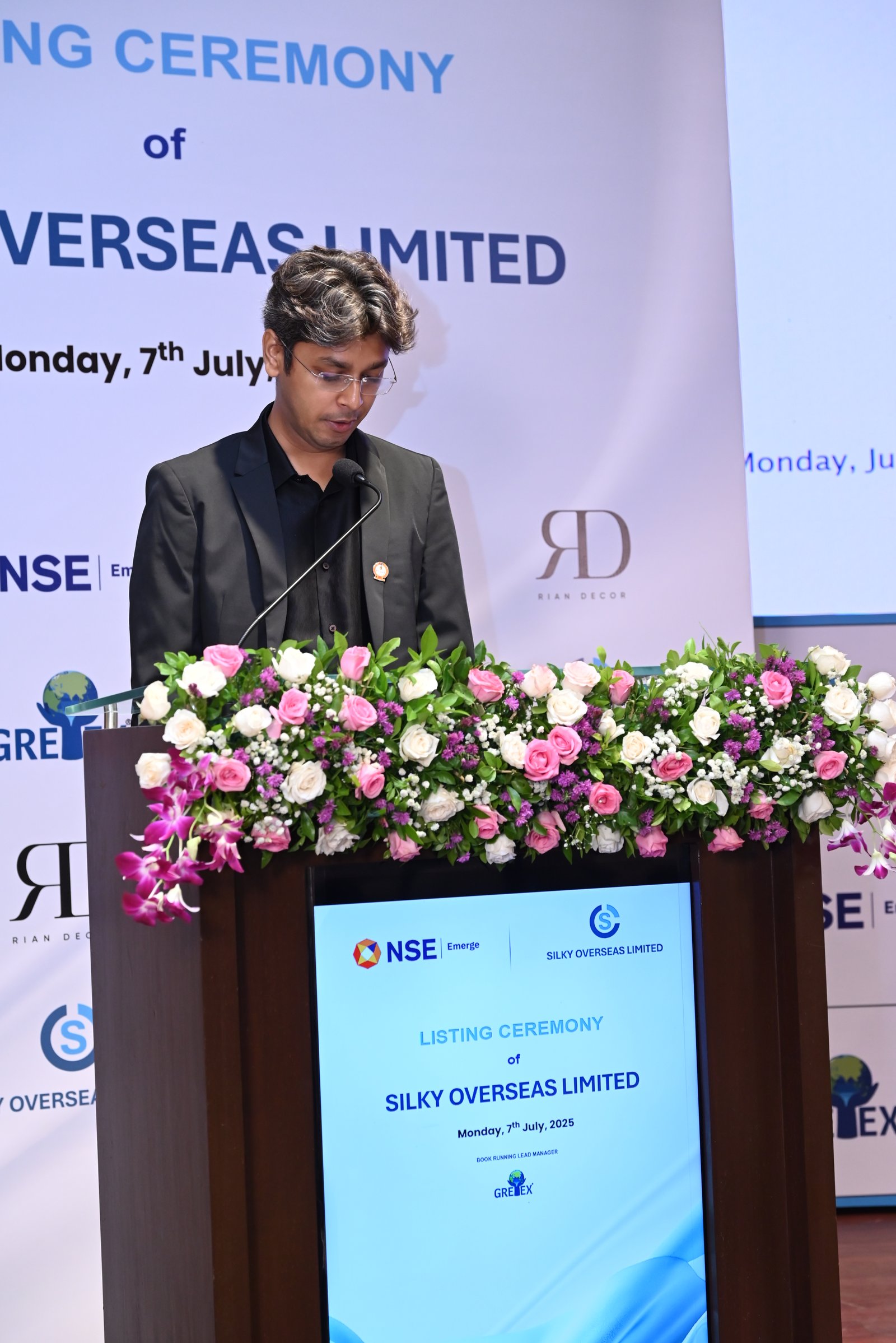 Silky Overseas Limited Listing Ceremony Photos