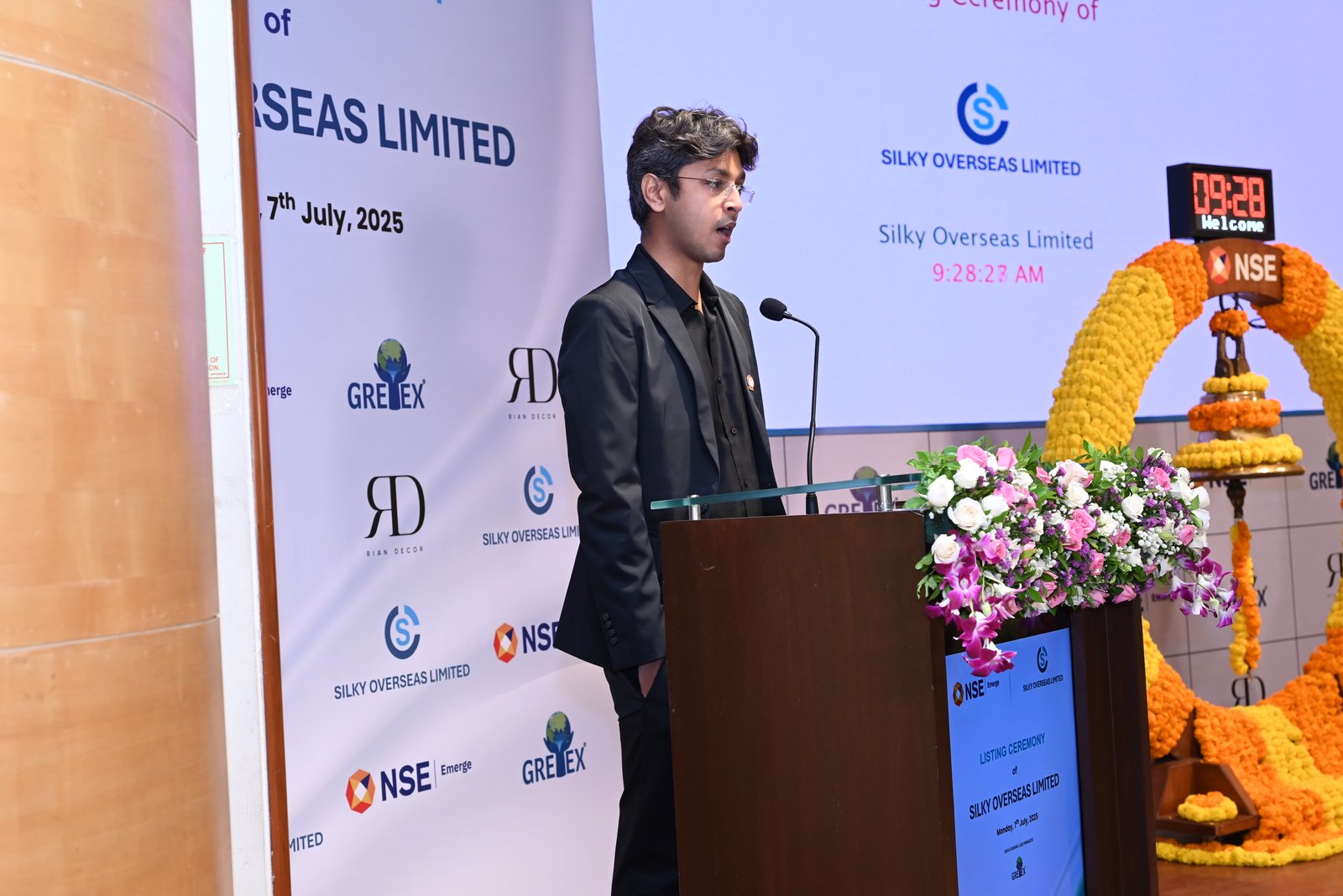 Silky Overseas Limited Listing Ceremony Photos