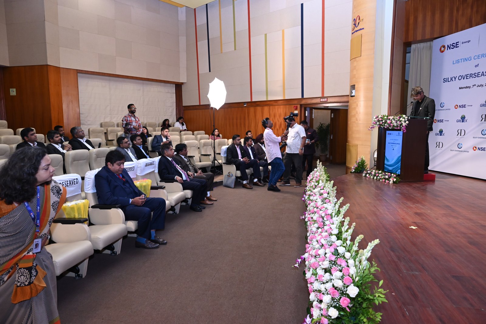 Silky Overseas Limited Listing Ceremony Photos