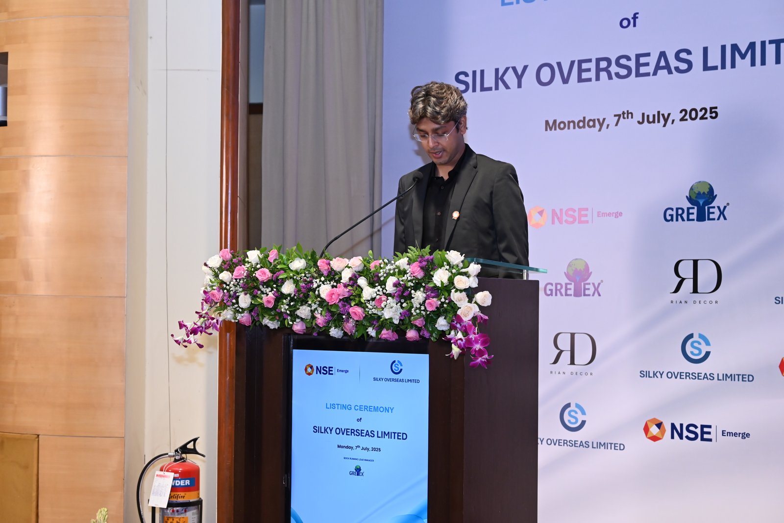 Silky Overseas Limited Listing Ceremony Photos
