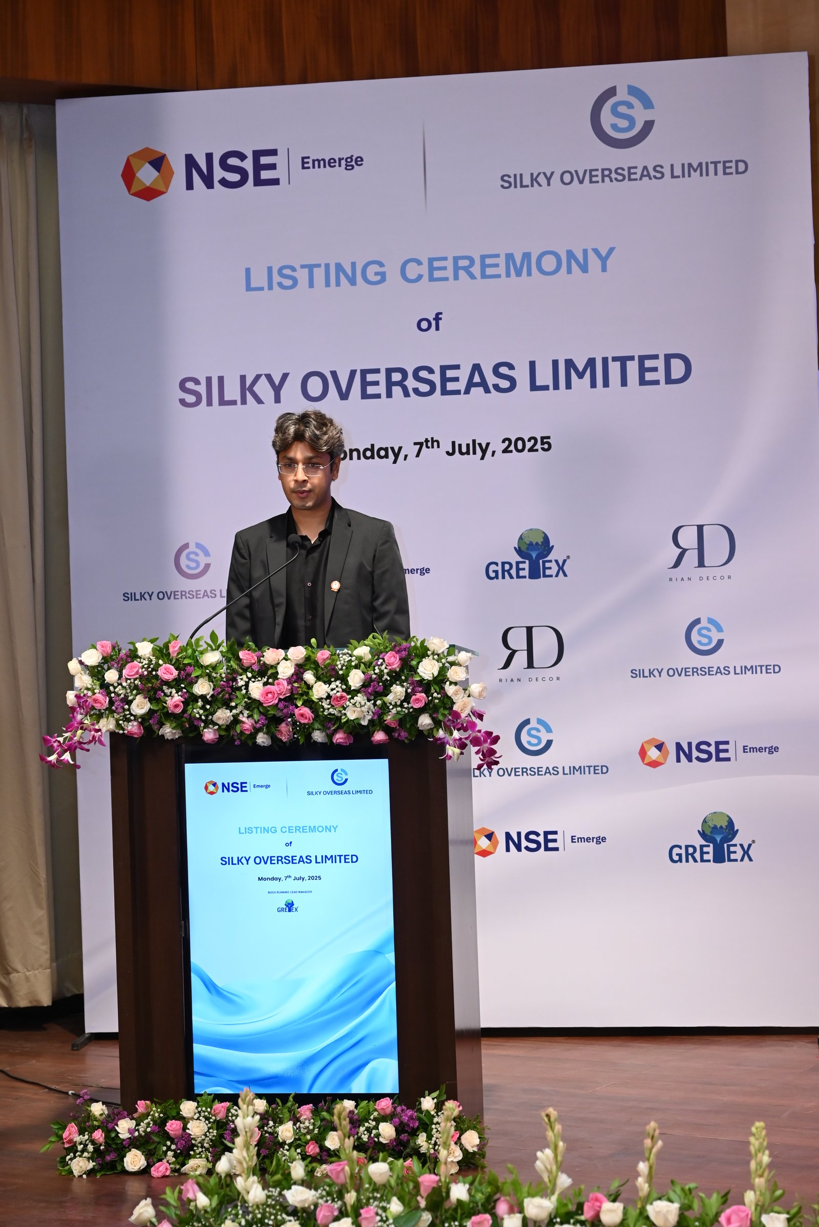 Silky Overseas Limited Listing Ceremony Photos