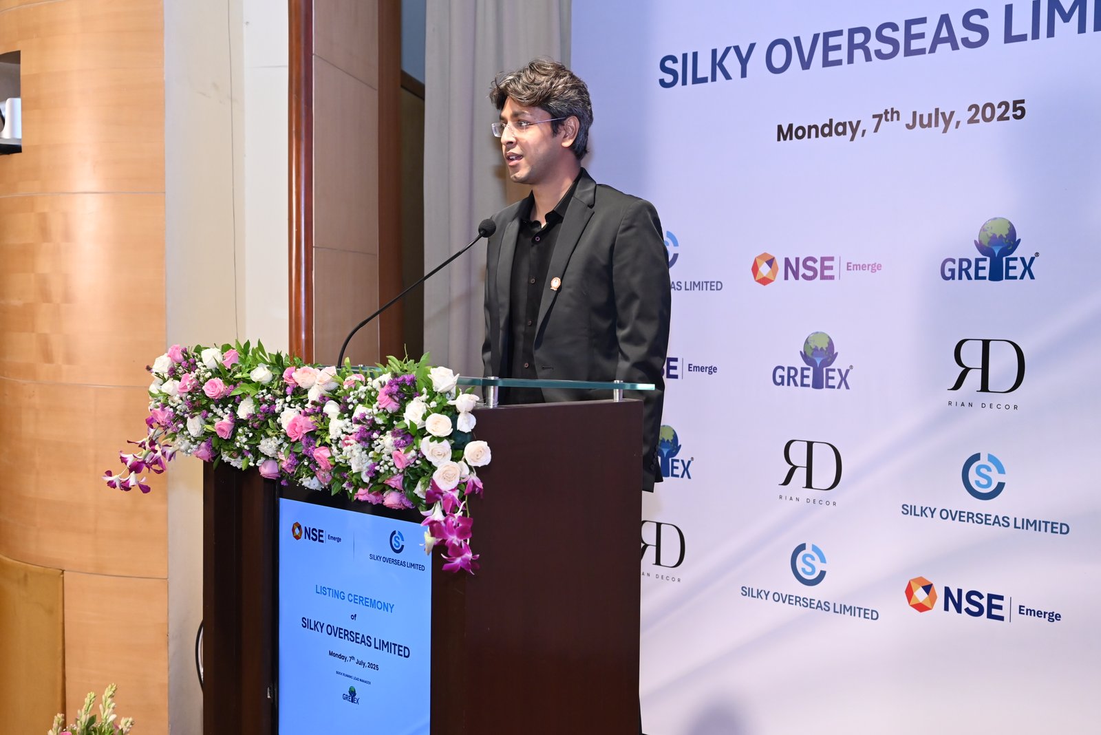 Silky Overseas Limited Listing Ceremony Photos