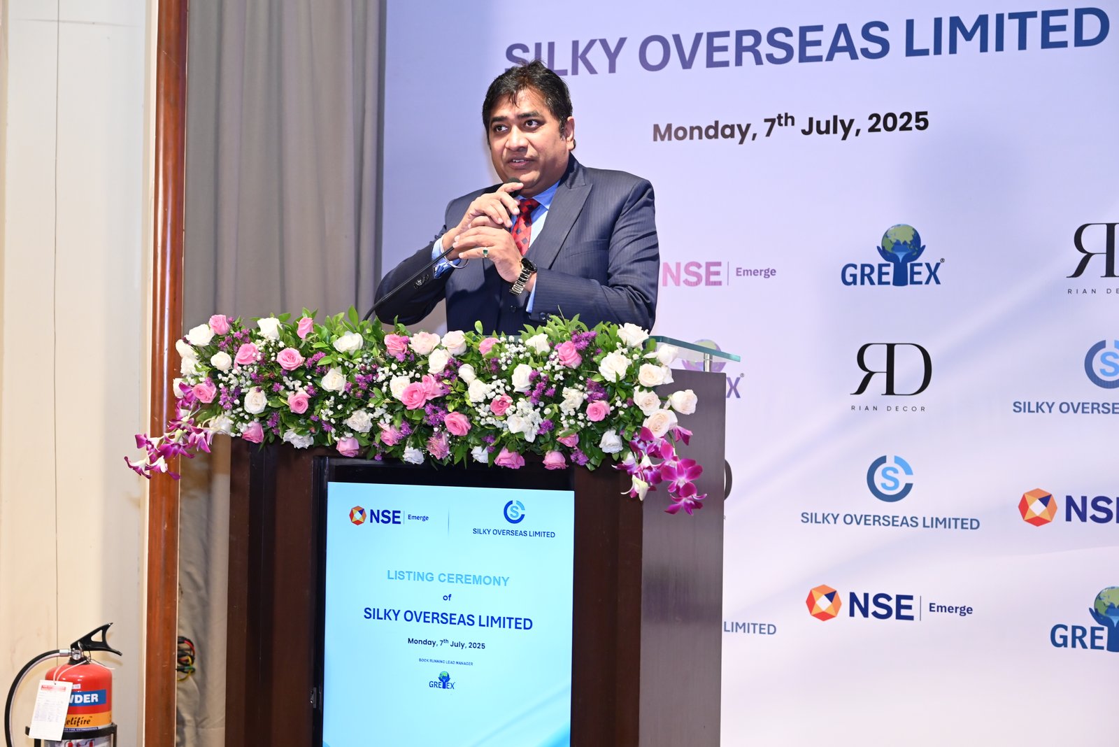 Silky Overseas Limited Listing Ceremony Photos