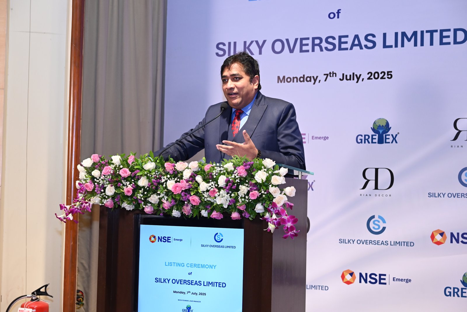 Silky Overseas Limited Listing Ceremony Photos