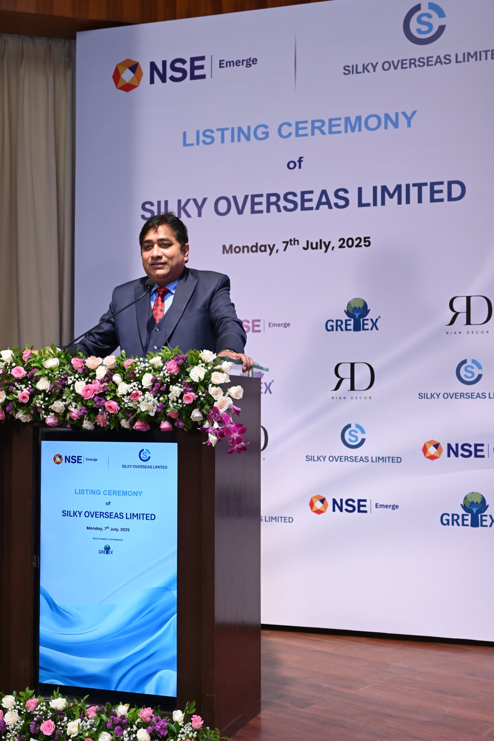 Silky Overseas Limited Listing Ceremony Photos