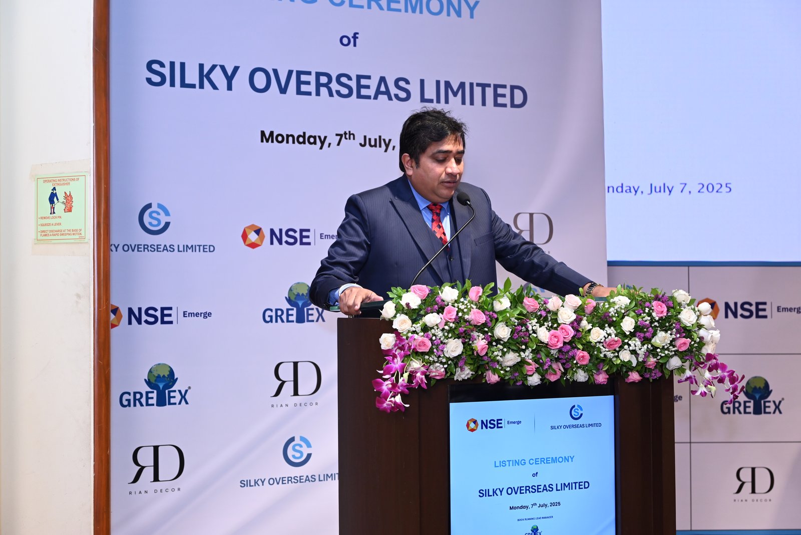 Silky Overseas Limited Listing Ceremony Photos