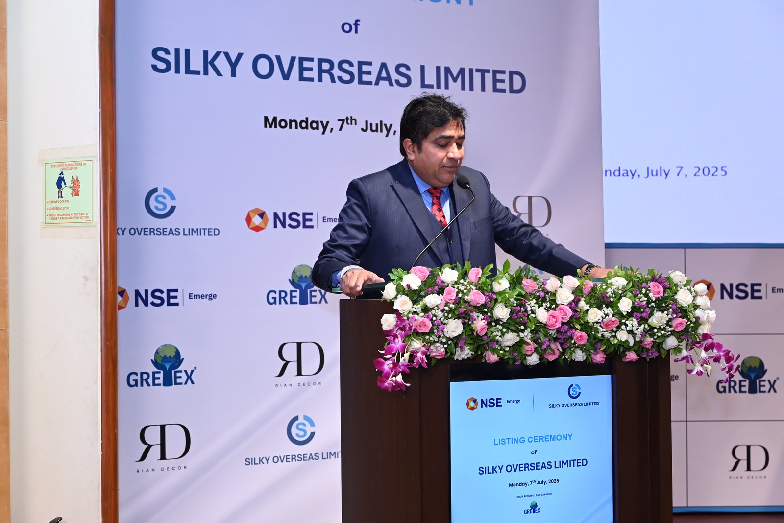 Silky Overseas Limited Listing Ceremony Photos