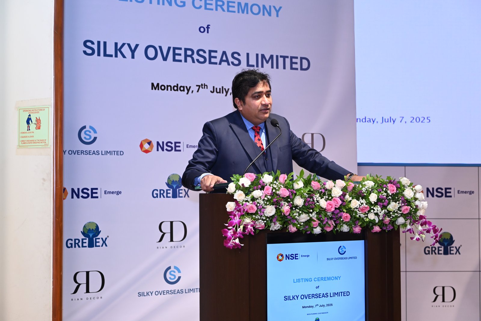 Silky Overseas Limited Listing Ceremony Photos
