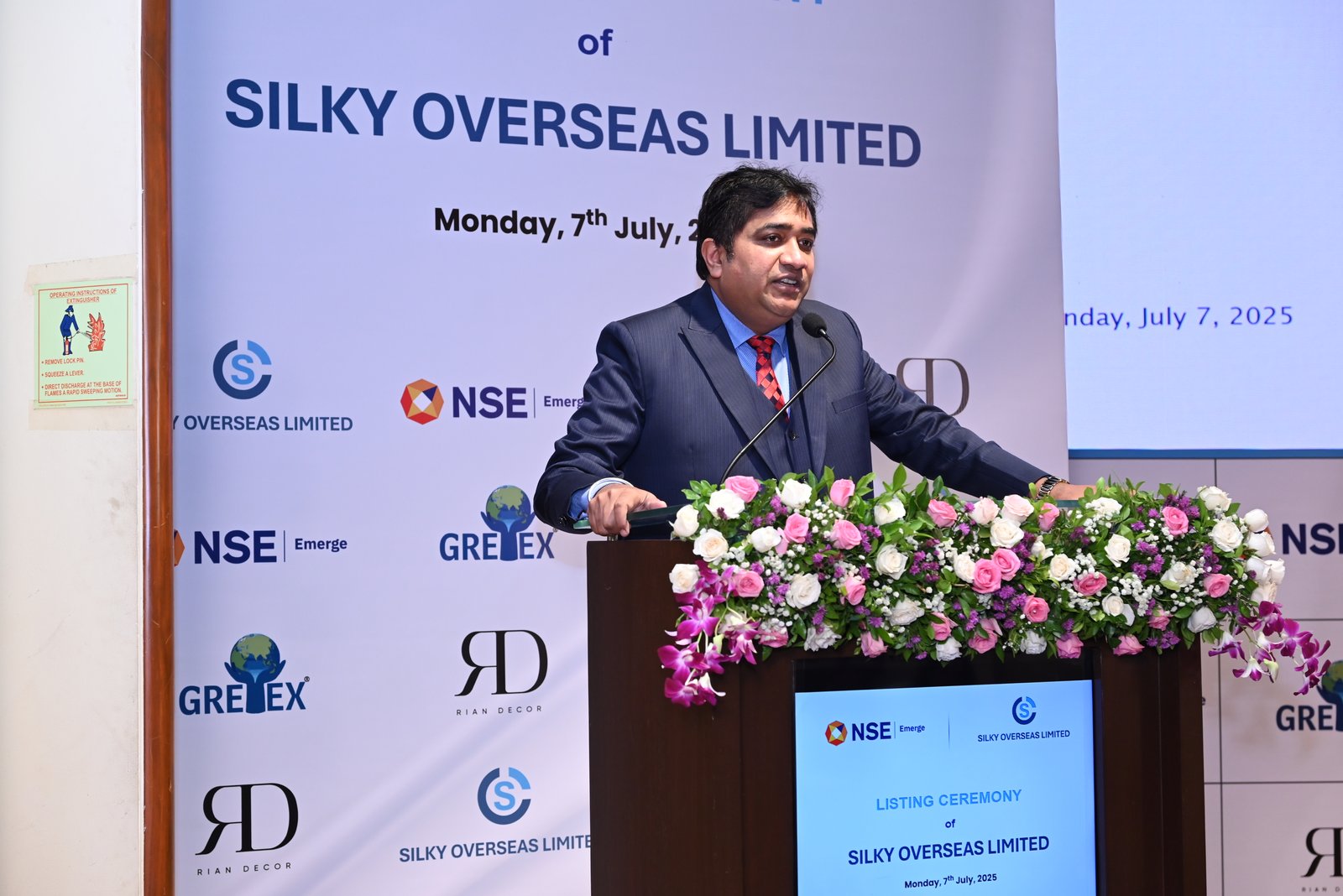Silky Overseas Limited Listing Ceremony Photos