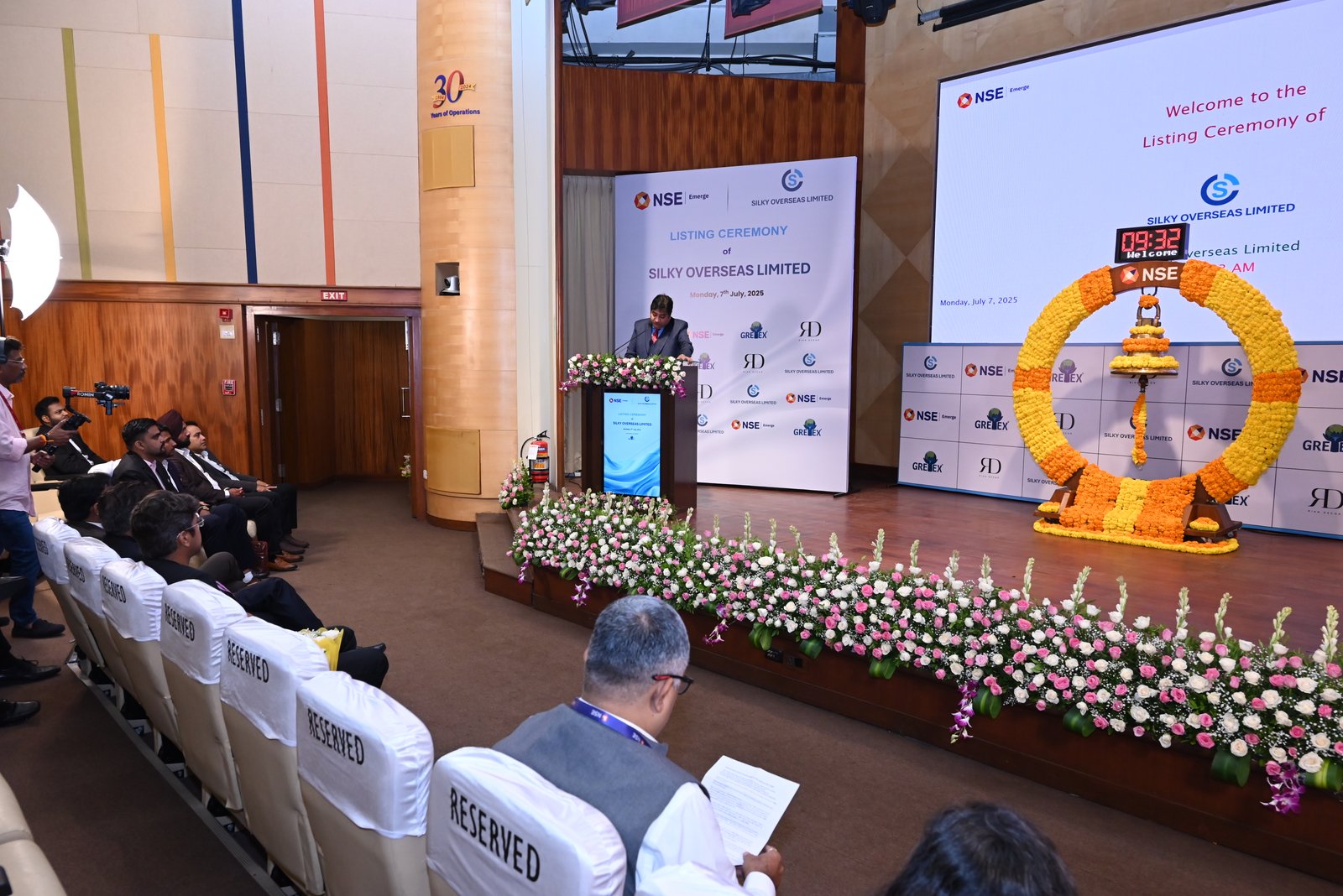 Silky Overseas Limited Listing Ceremony Photos