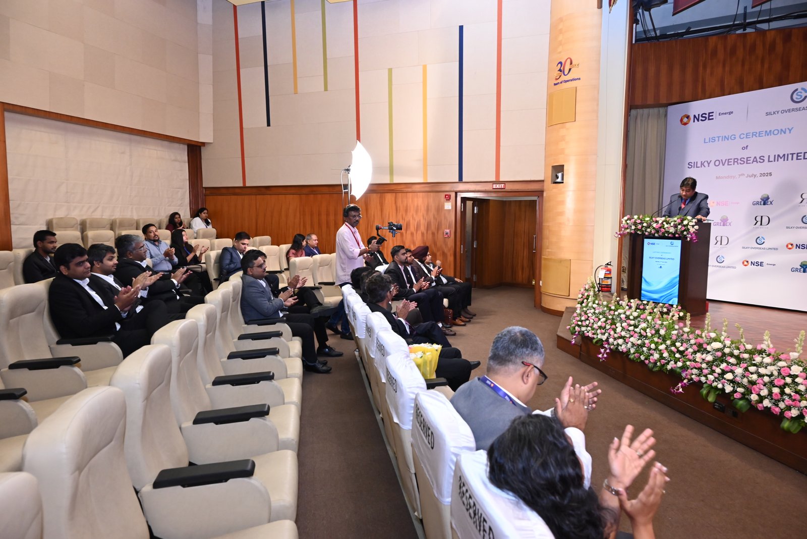 Silky Overseas Limited Listing Ceremony Photos