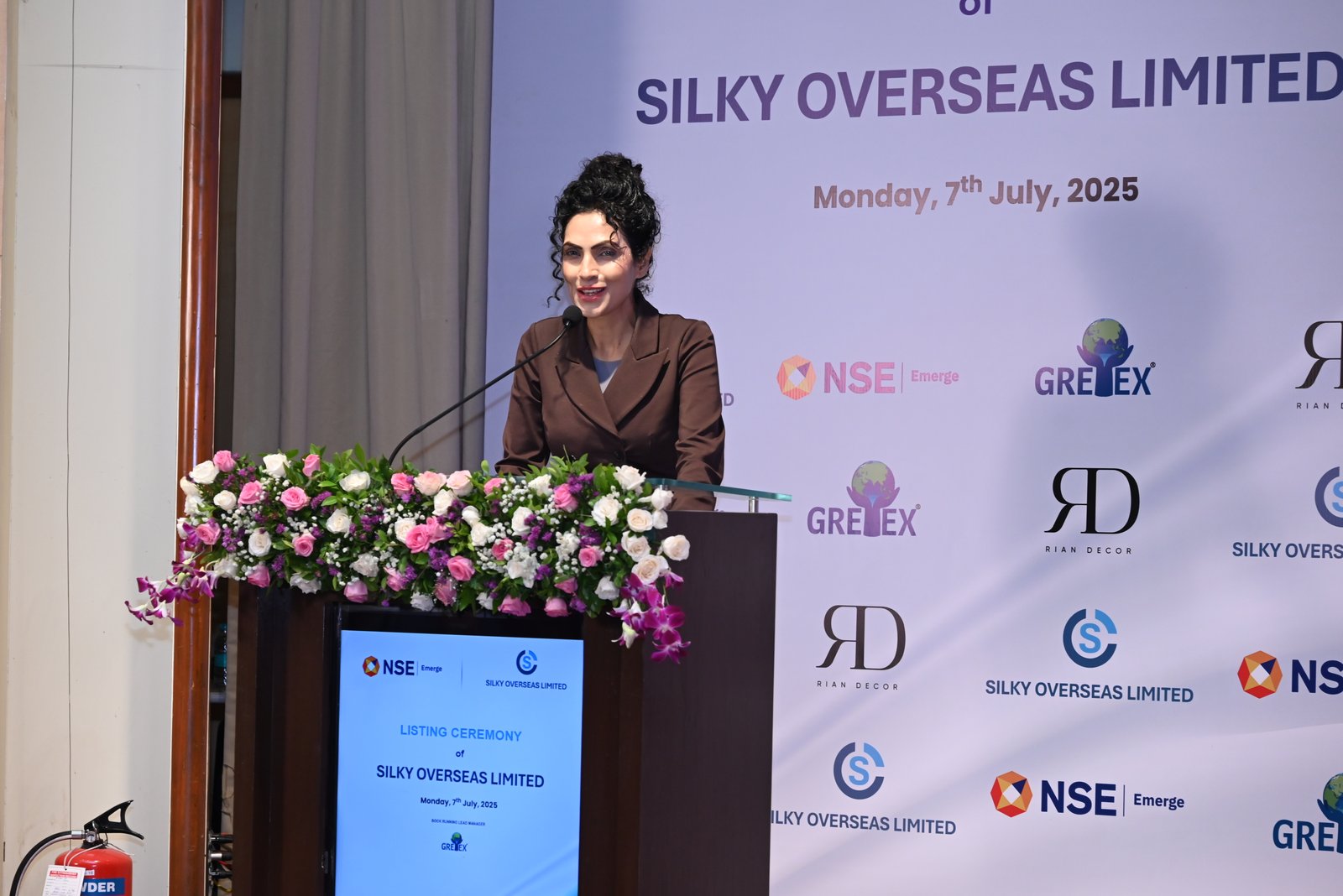 Silky Overseas Limited Listing Ceremony Photos