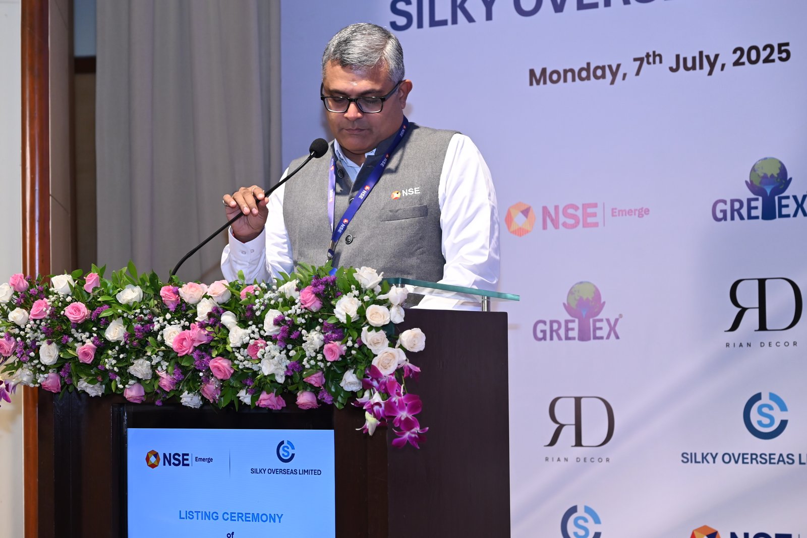 Silky Overseas Limited Listing Ceremony Photos