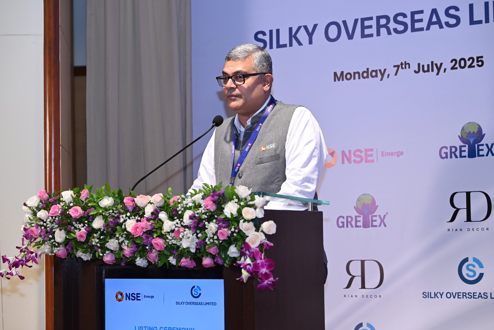 Silky Overseas Limited Listing Ceremony Photos