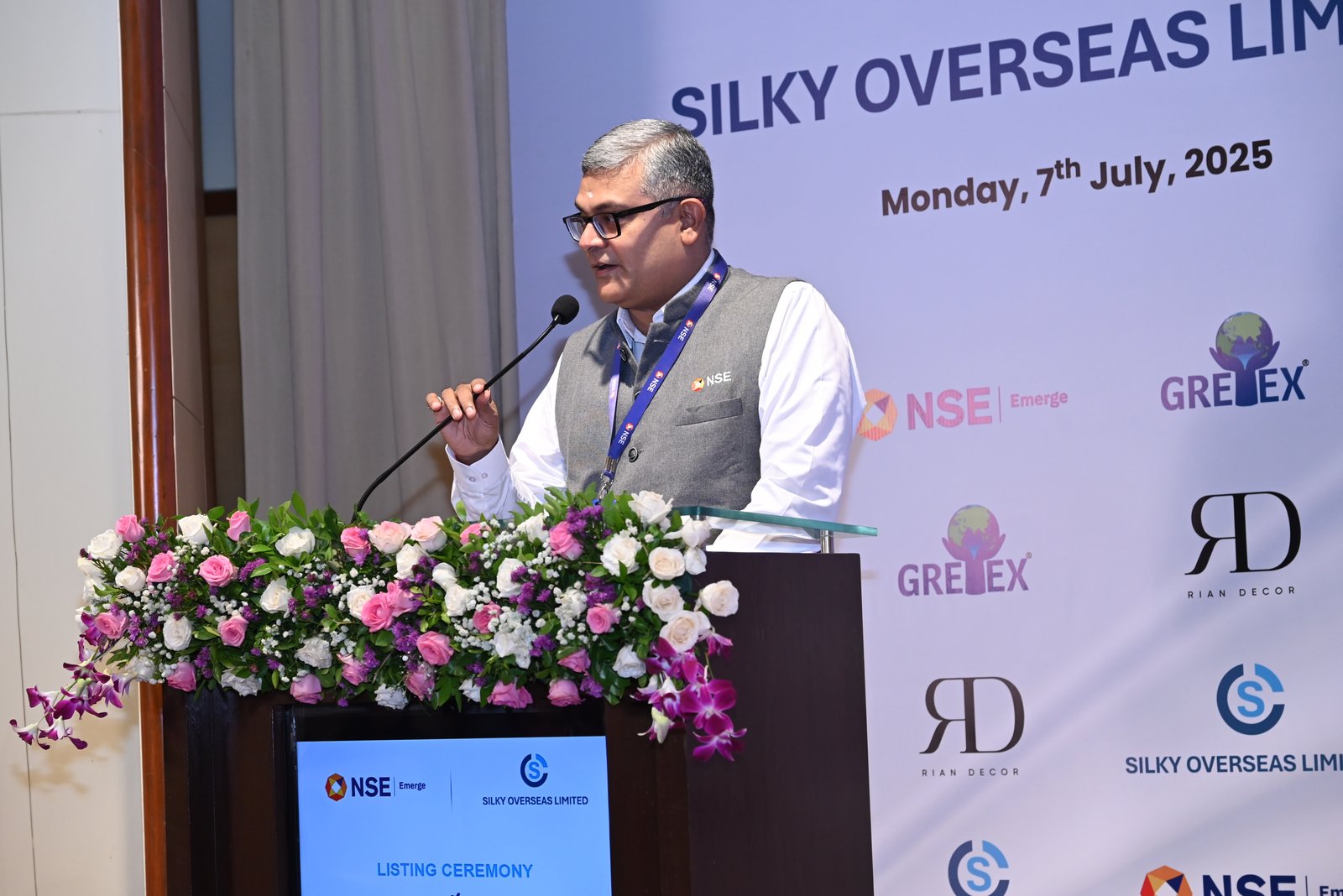 Silky Overseas Limited Listing Ceremony Photos