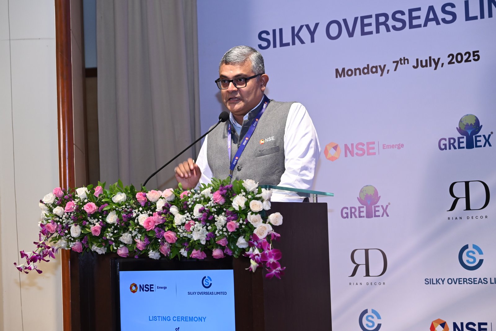 Silky Overseas Limited Listing Ceremony Photos