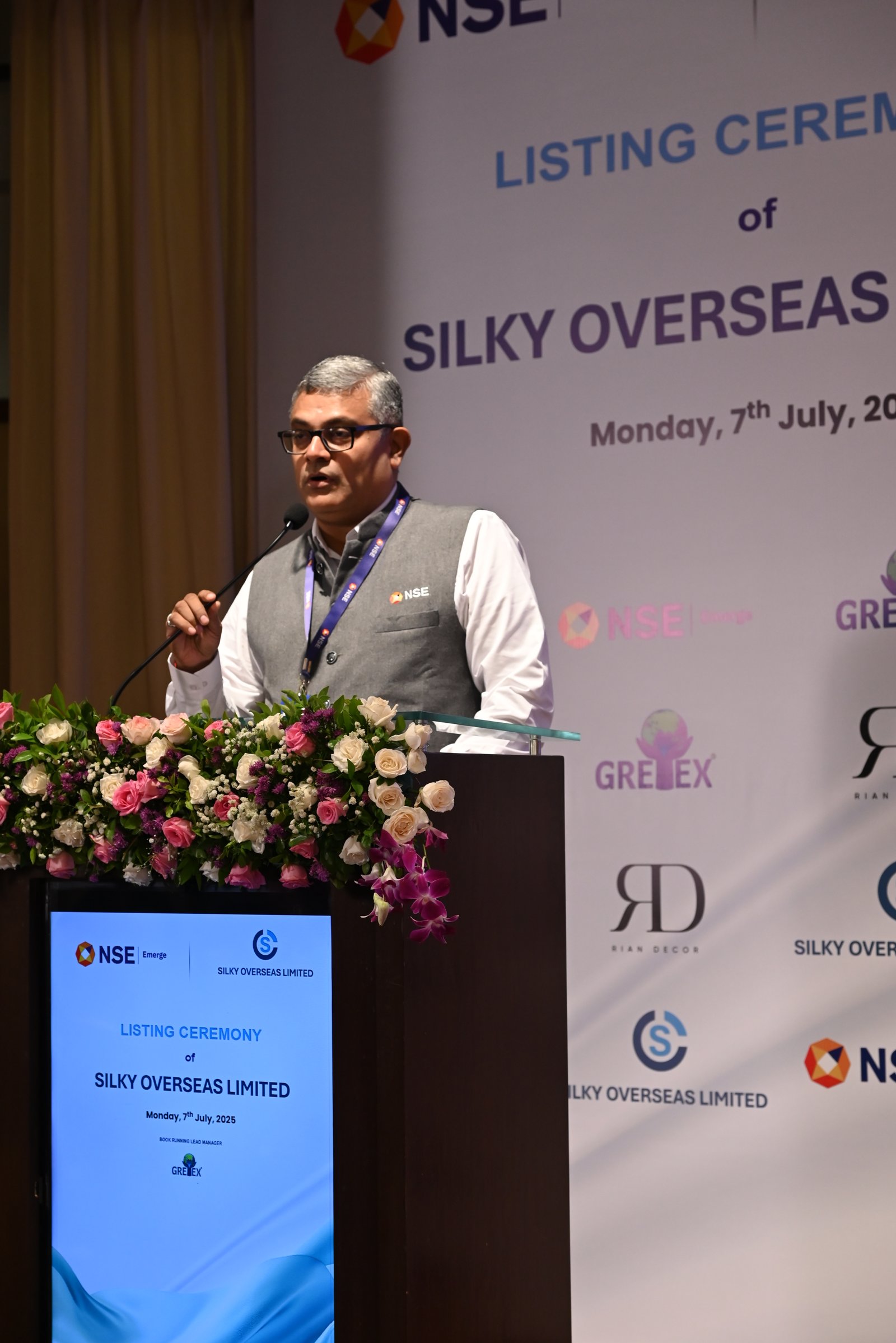 Silky Overseas Limited Listing Ceremony Photos