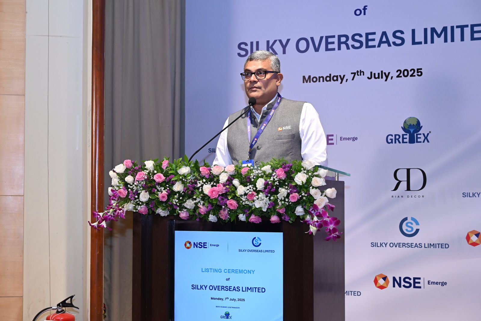 Silky Overseas Limited Listing Ceremony Photos