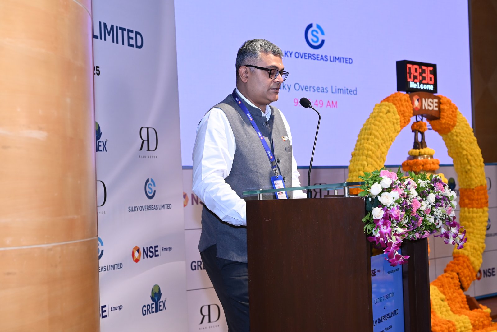 Silky Overseas Limited Listing Ceremony Photos