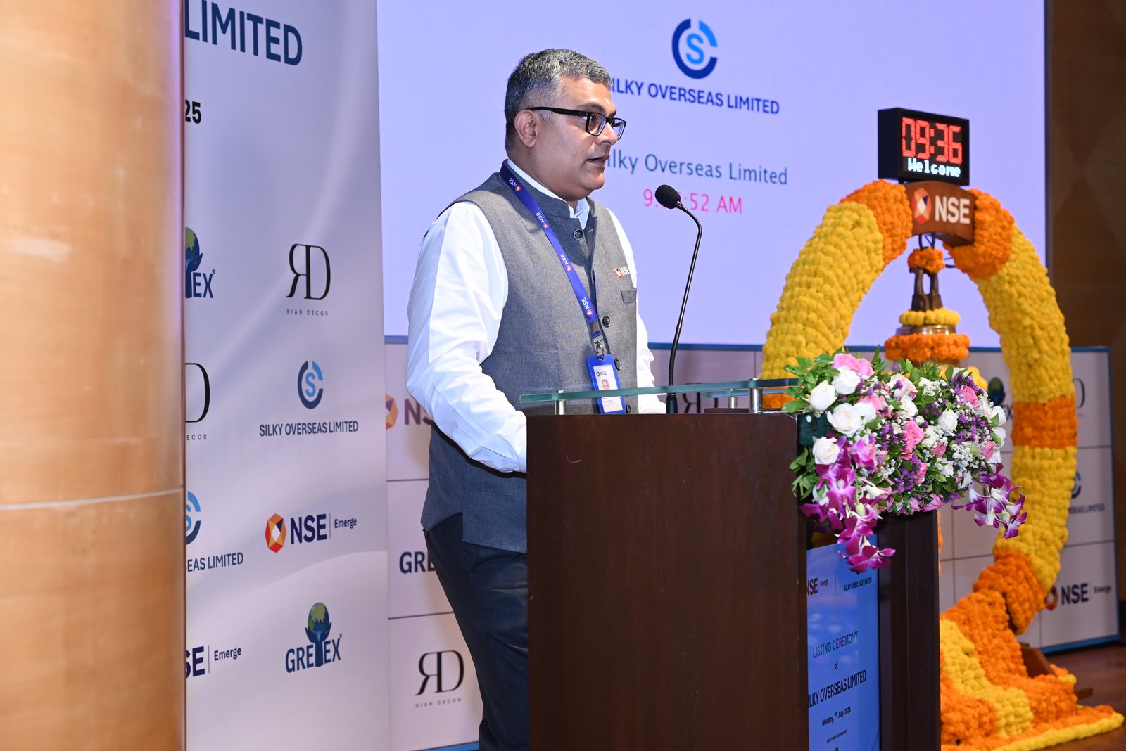 Silky Overseas Limited Listing Ceremony Photos