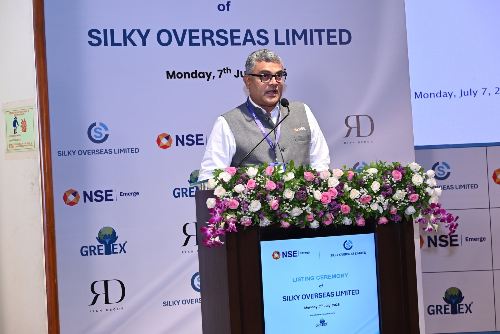 Silky Overseas Limited Listing Ceremony Photos