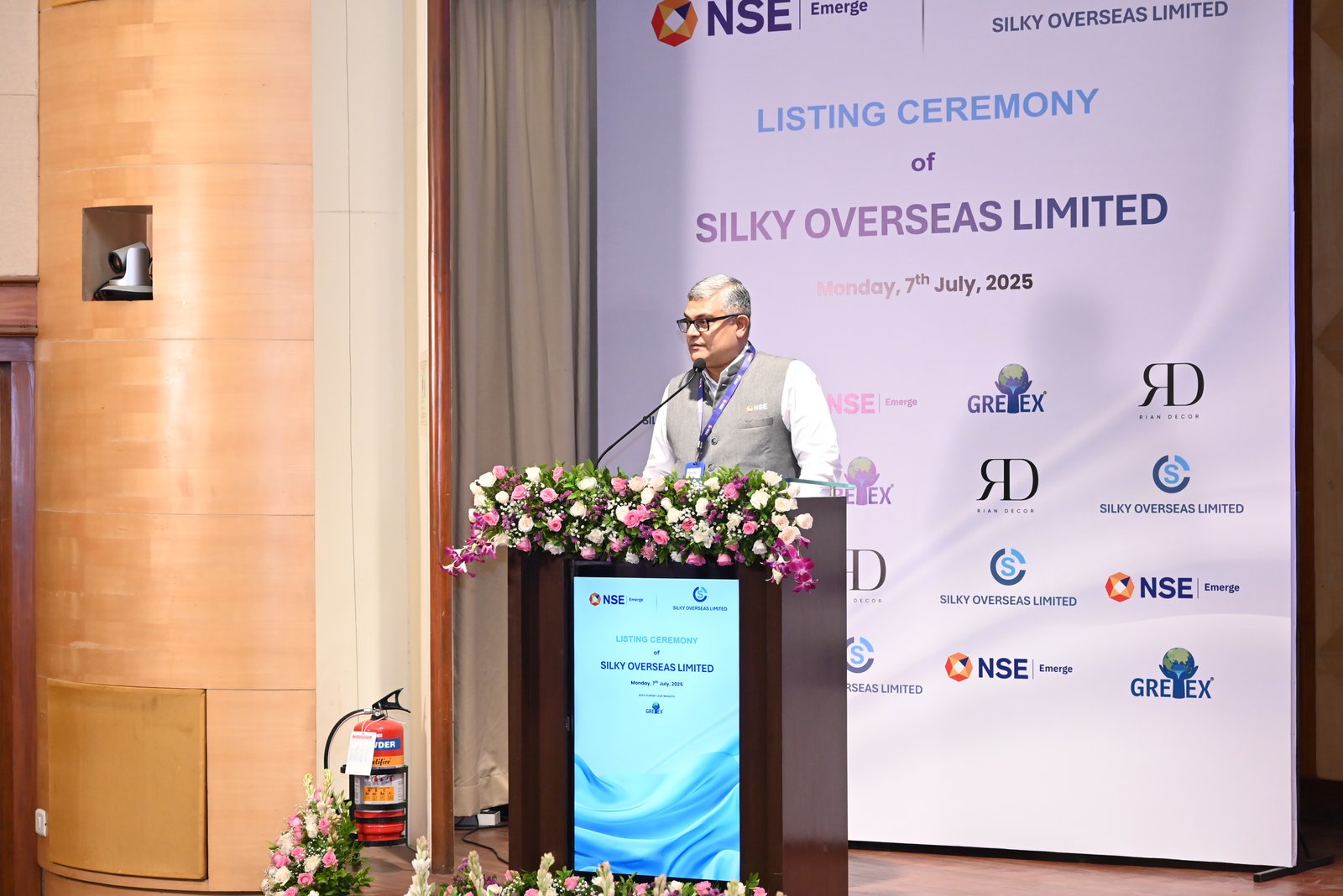 Silky Overseas Limited Listing Ceremony Photos