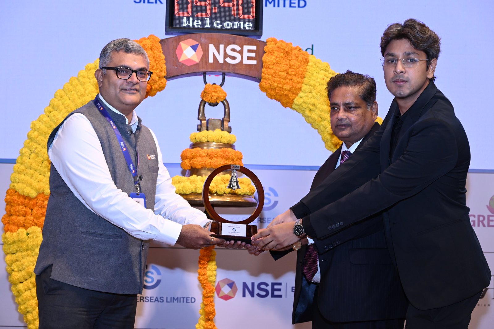 Silky Overseas Limited Listing Ceremony Photos