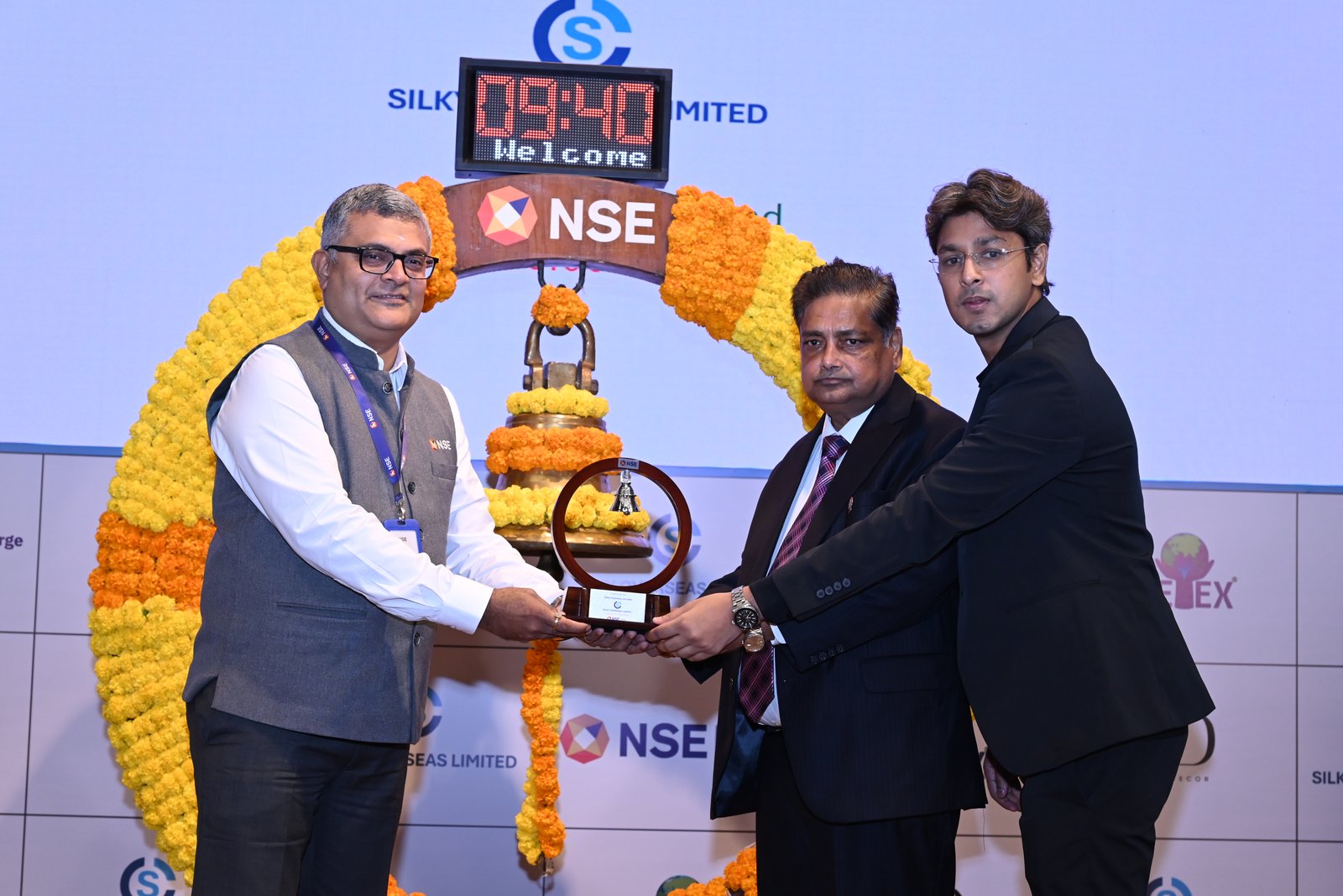 Silky Overseas Limited Listing Ceremony Photos