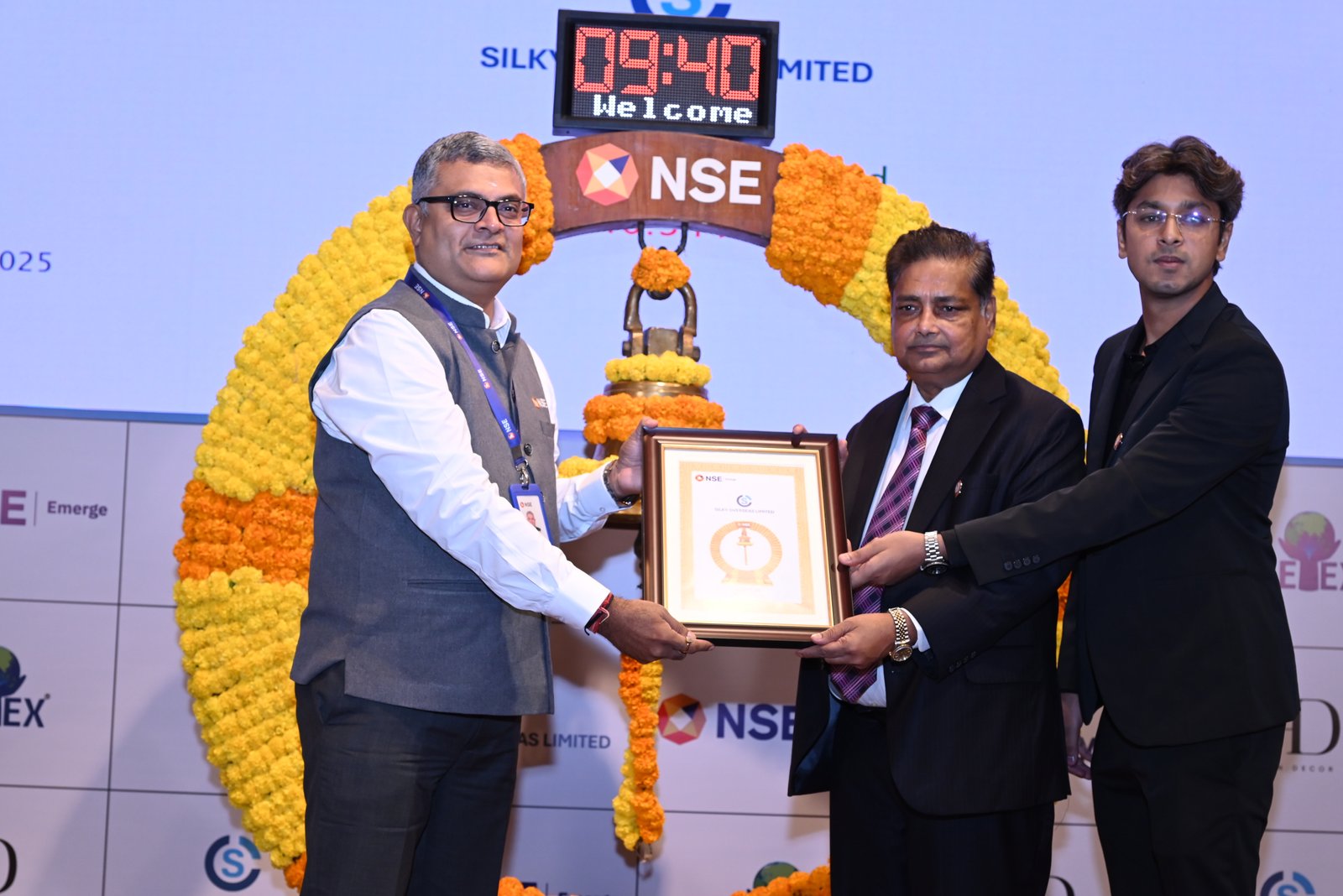 Silky Overseas Limited Listing Ceremony Photos