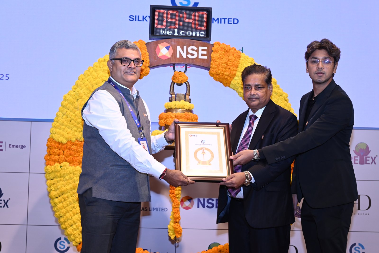 Silky Overseas Limited Listing Ceremony Photos