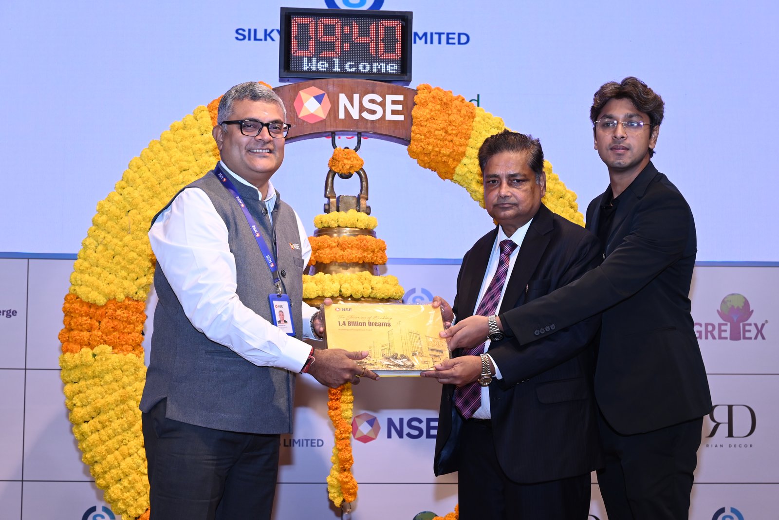 Silky Overseas Limited Listing Ceremony Photos