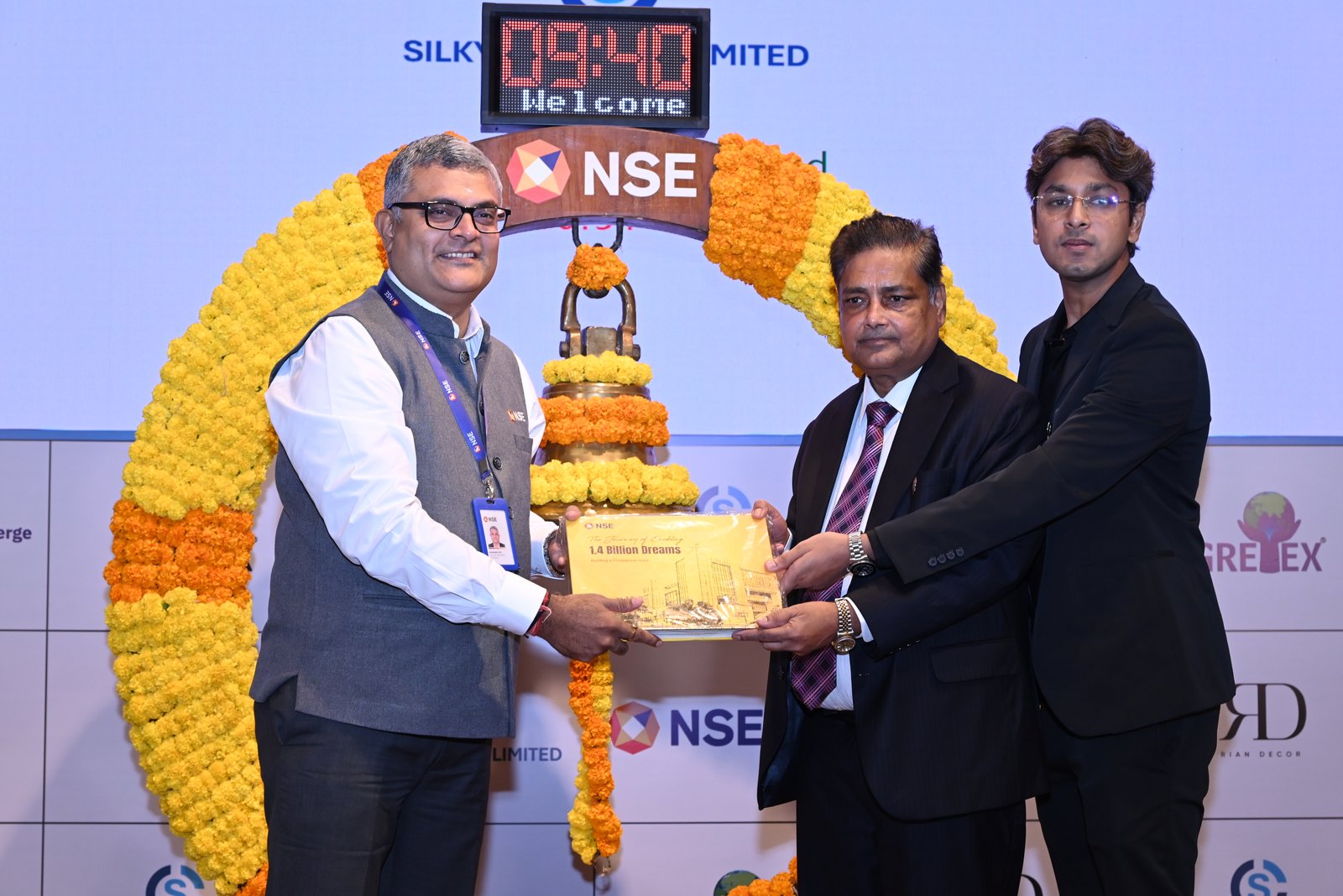 Silky Overseas Limited Listing Ceremony Photos