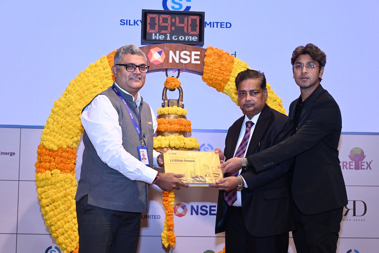 Silky Overseas Limited Listing Ceremony Photos