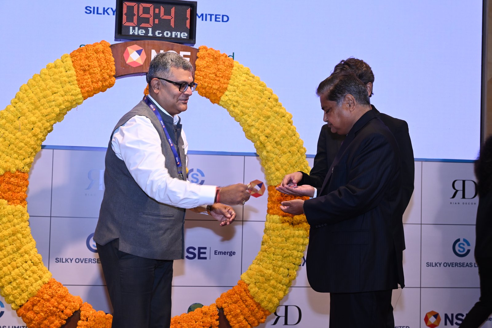 Silky Overseas Limited Listing Ceremony Photos