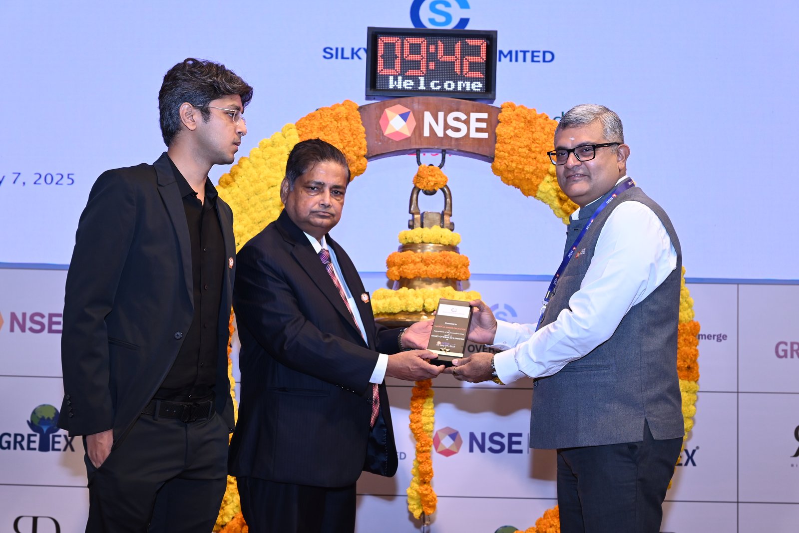 Silky Overseas Limited Listing Ceremony Photos